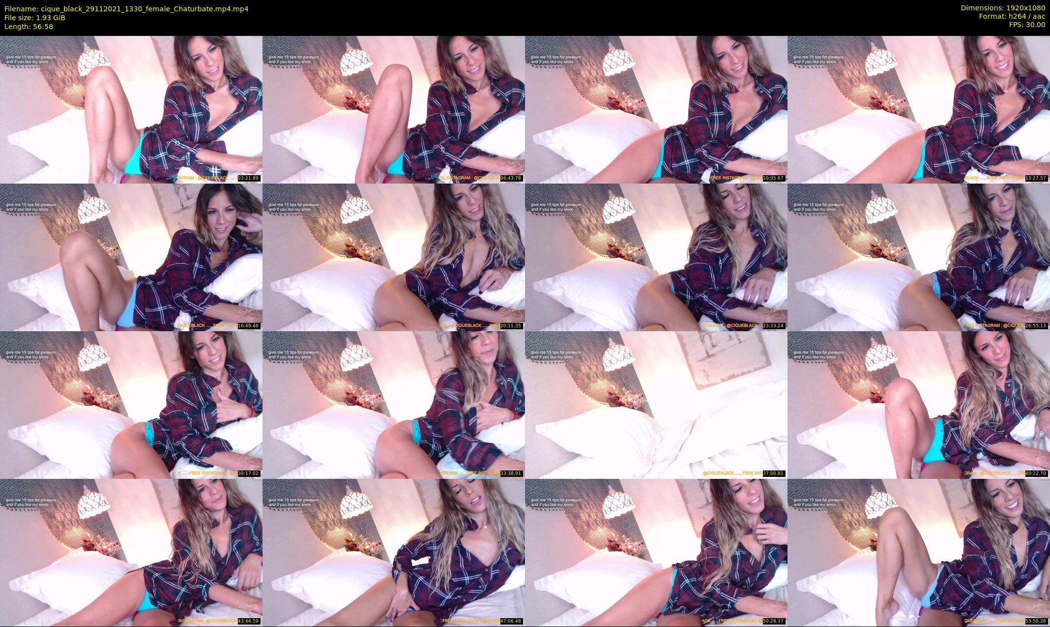 cique_black — 57 minute Chaturbate female cam show recording, 1080p, Nov 29, 2021