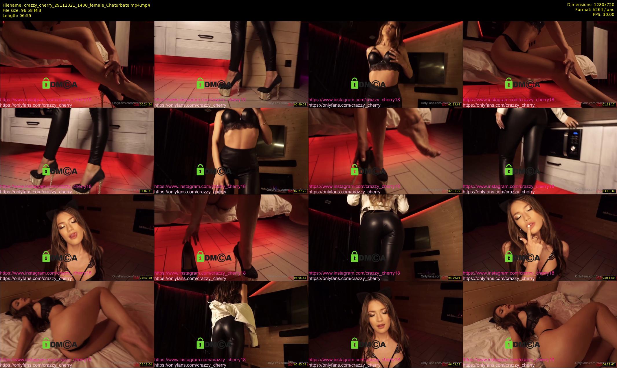 crazzy_cherry — 7 minute Chaturbate female cam show recording, 720p, Nov 29, 2021