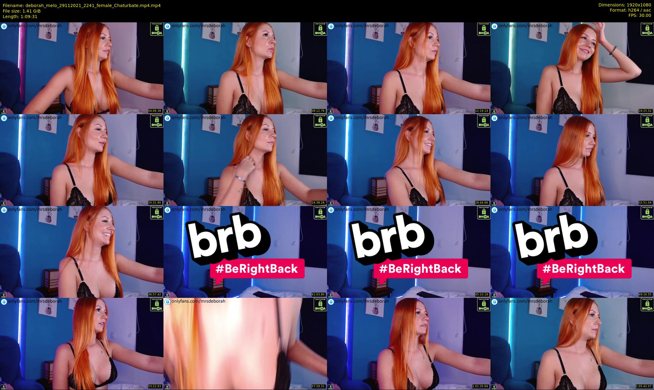 deborah_melo — 70 minute Chaturbate female cam show recording, 1080p, Nov 29, 2021
