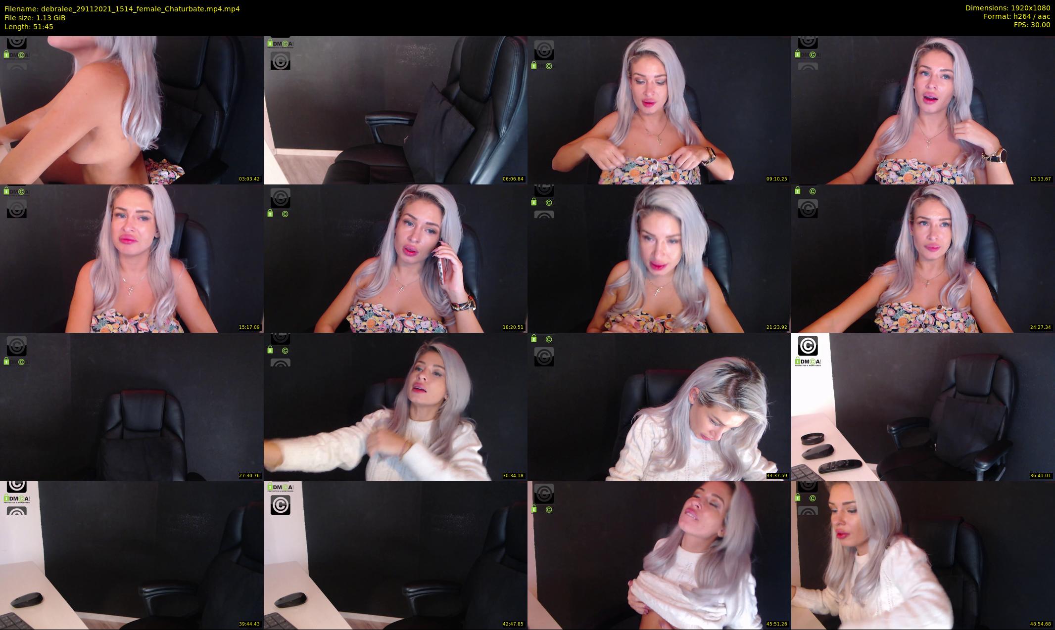 debralee — 52 minute Chaturbate female cam show recording, 1080p, Nov 29, 2021