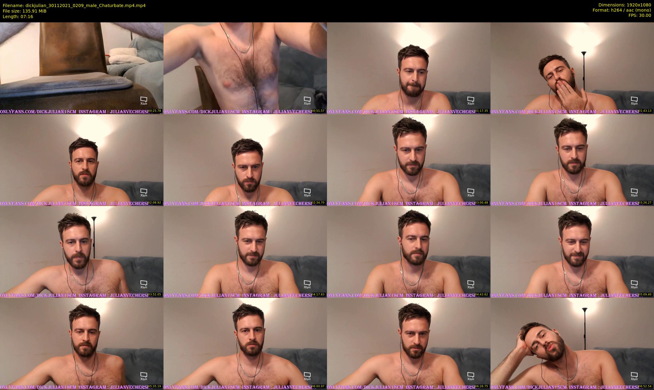 dickjulian — 8 minute Chaturbate male cam show recording, 1080p, Nov 30, 2021