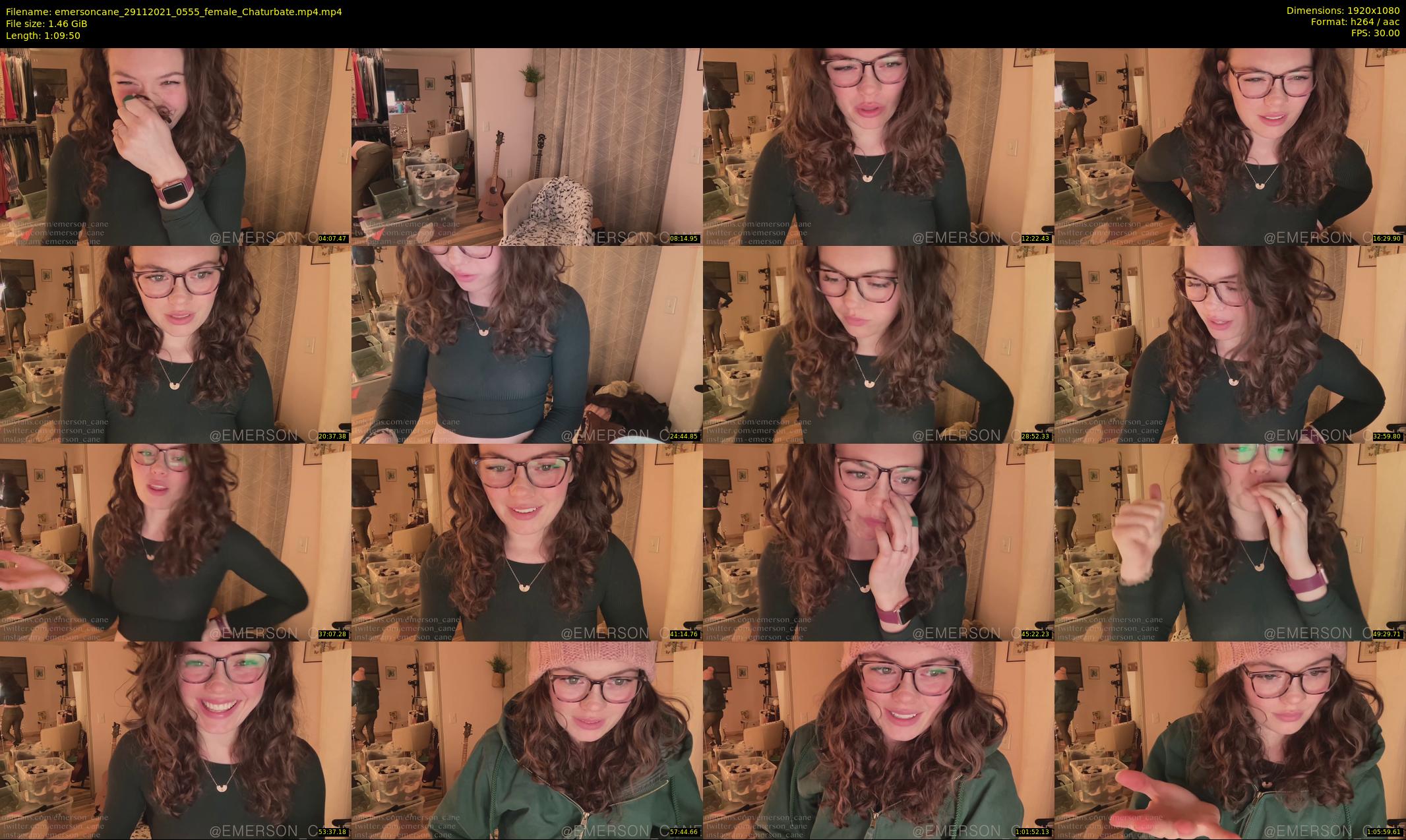 emersoncane — 70 minute Chaturbate female cam show recording, 1080p, Nov 29, 2021