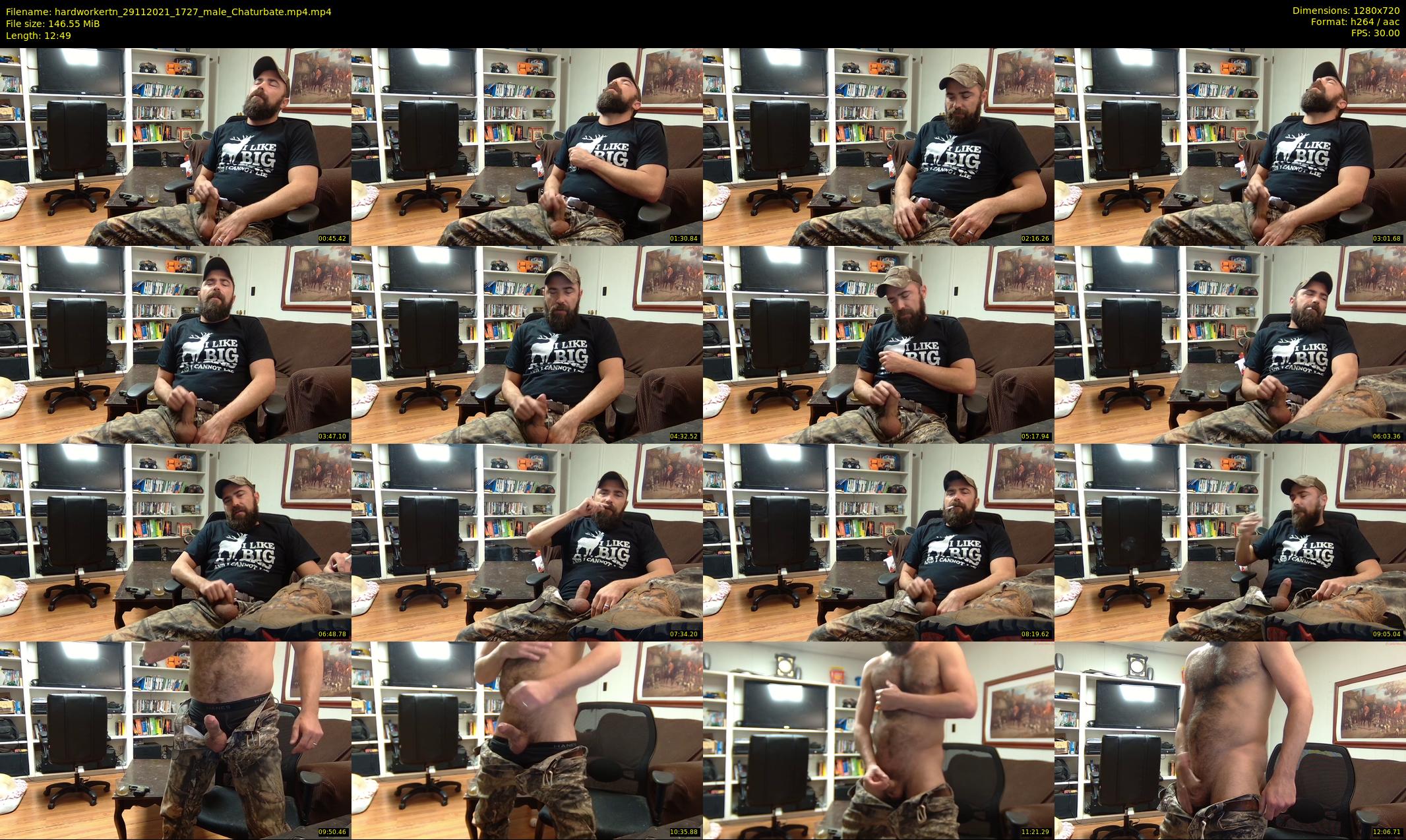 hardworkertn — 13 minute Chaturbate male cam show recording, 720p, Nov 29, 2021