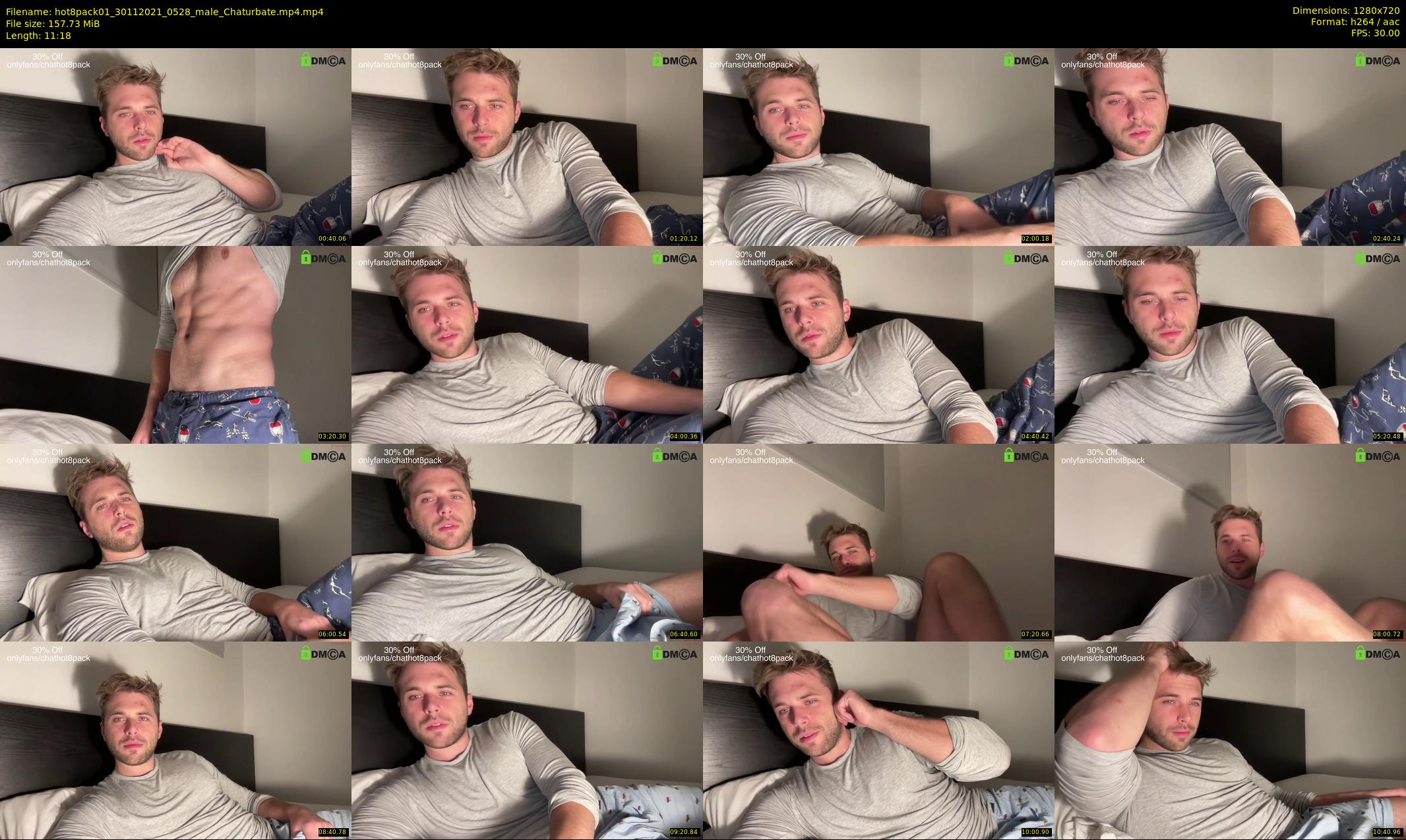 hot8pack01 — 12 minute Chaturbate male cam show recording, 720p, Nov 30, 2021