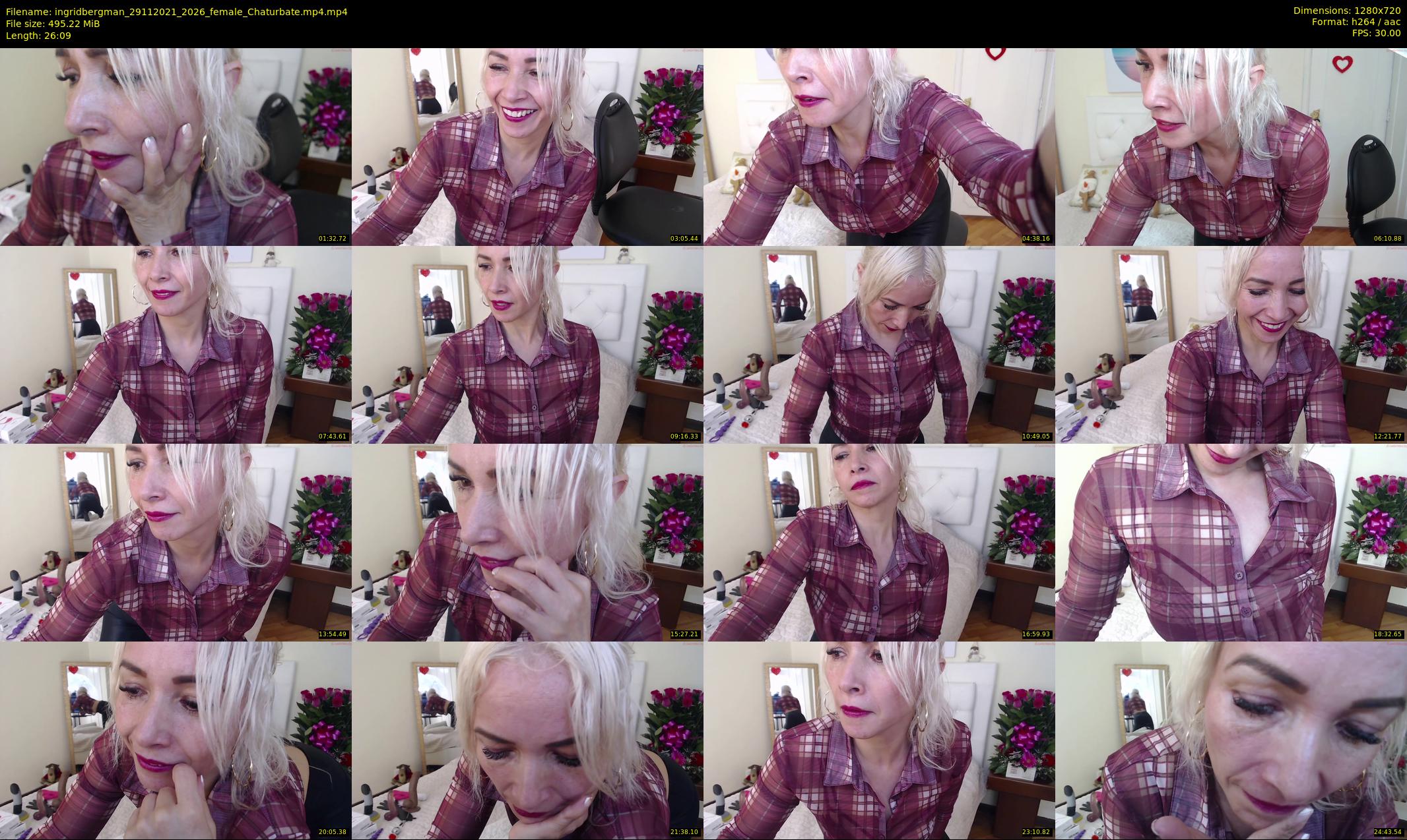 ingridbergman — 27 minute Chaturbate female cam show recording, 720p, Nov 29, 2021