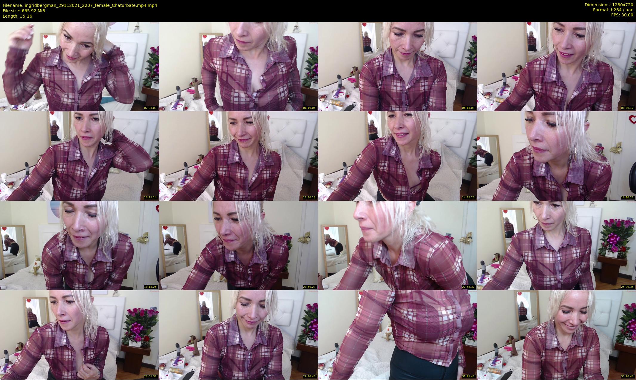 ingridbergman — 36 minute Chaturbate female cam show recording, 720p, Nov 29, 2021