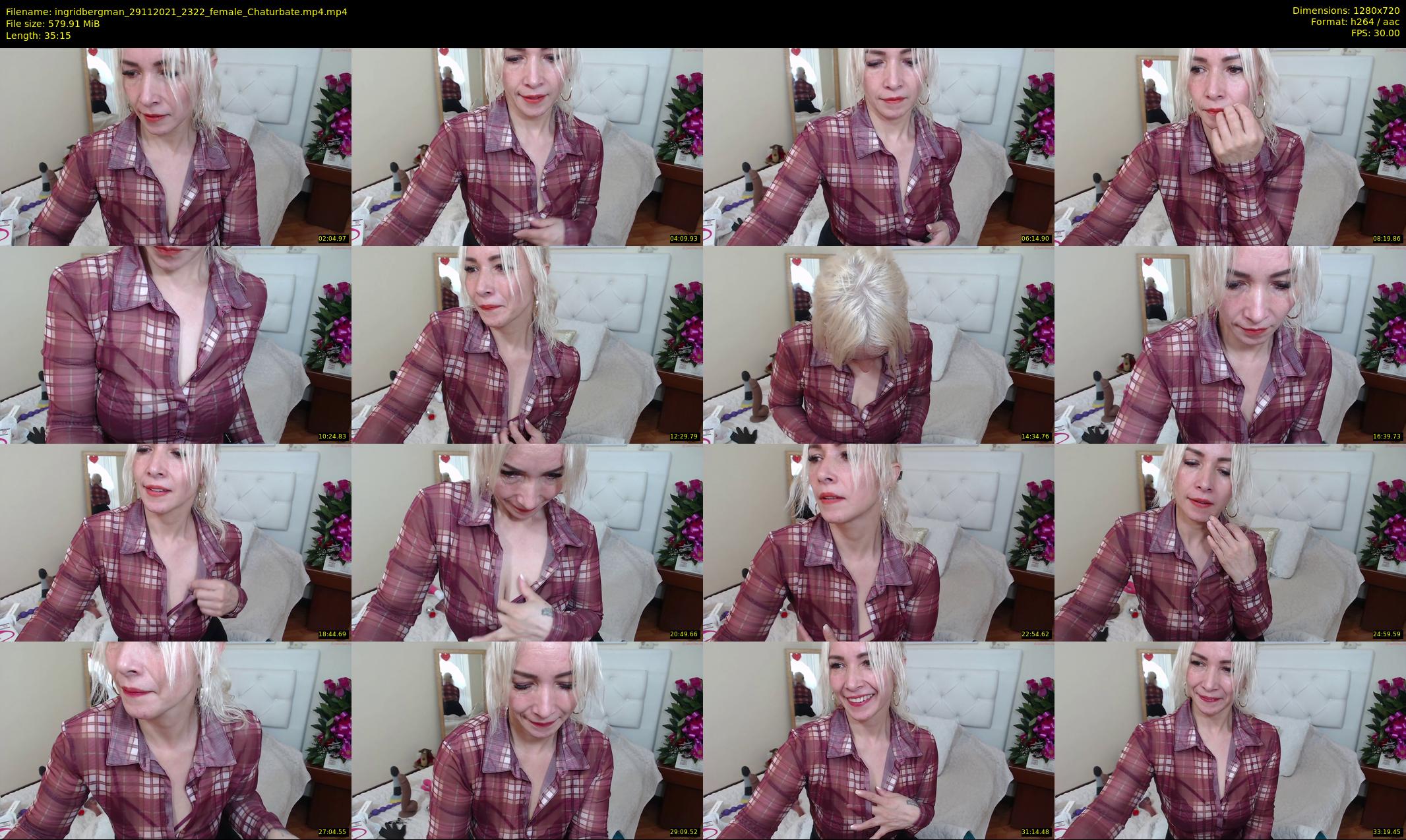 ingridbergman — 36 minute Chaturbate female cam show recording, 720p, Nov 29, 2021