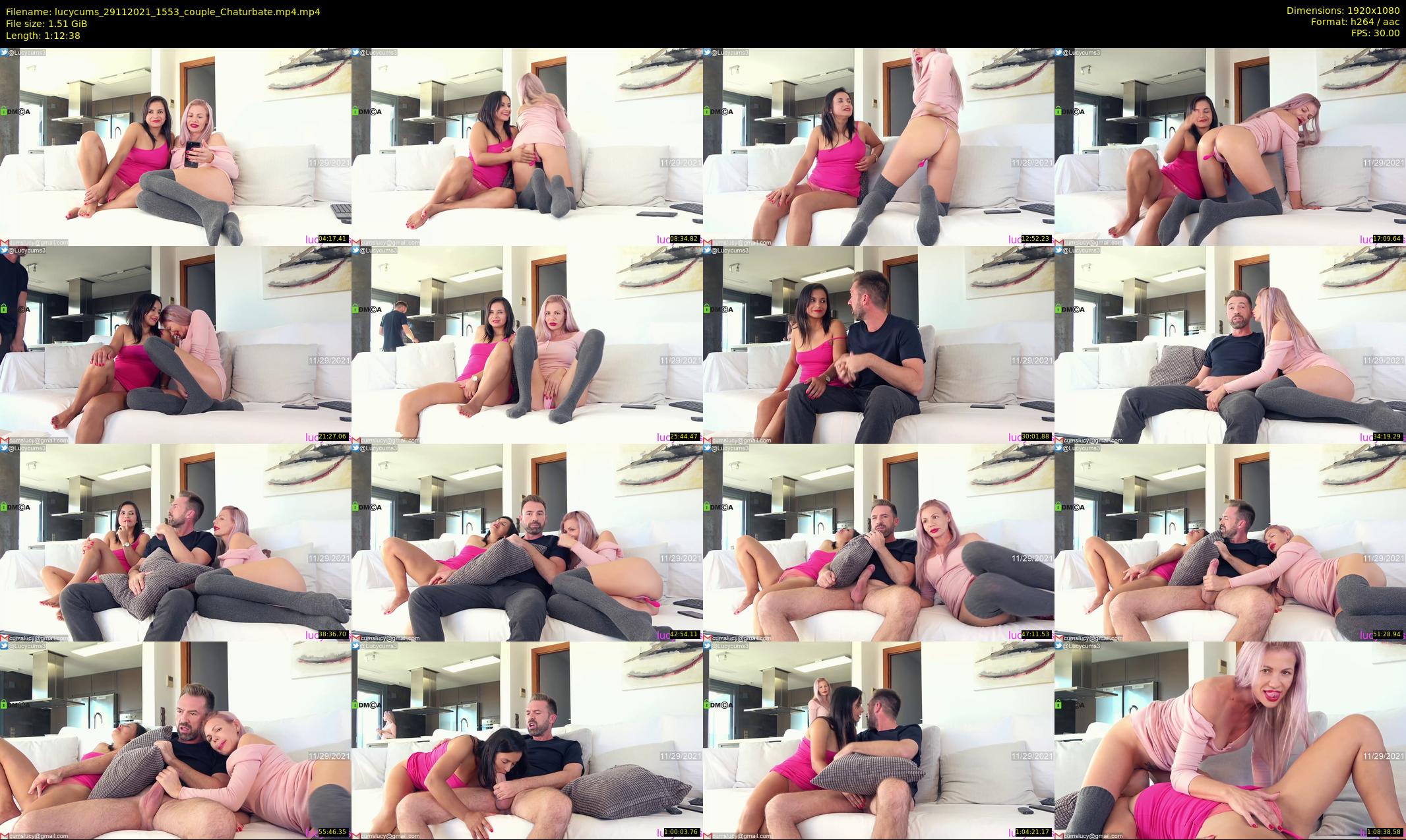 lucycums — 73 minute Chaturbate couple cam show recording, 1080p, Nov 29, 2021