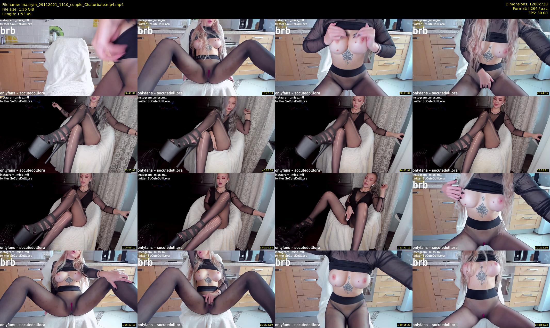 maarym — 114 minute Chaturbate couple cam show recording, 720p, Nov 29, 2021