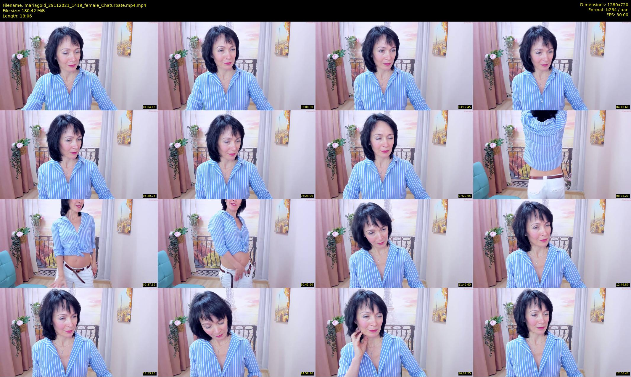 mariagold — 19 minute Chaturbate female cam show recording, 720p, Nov 29, 2021