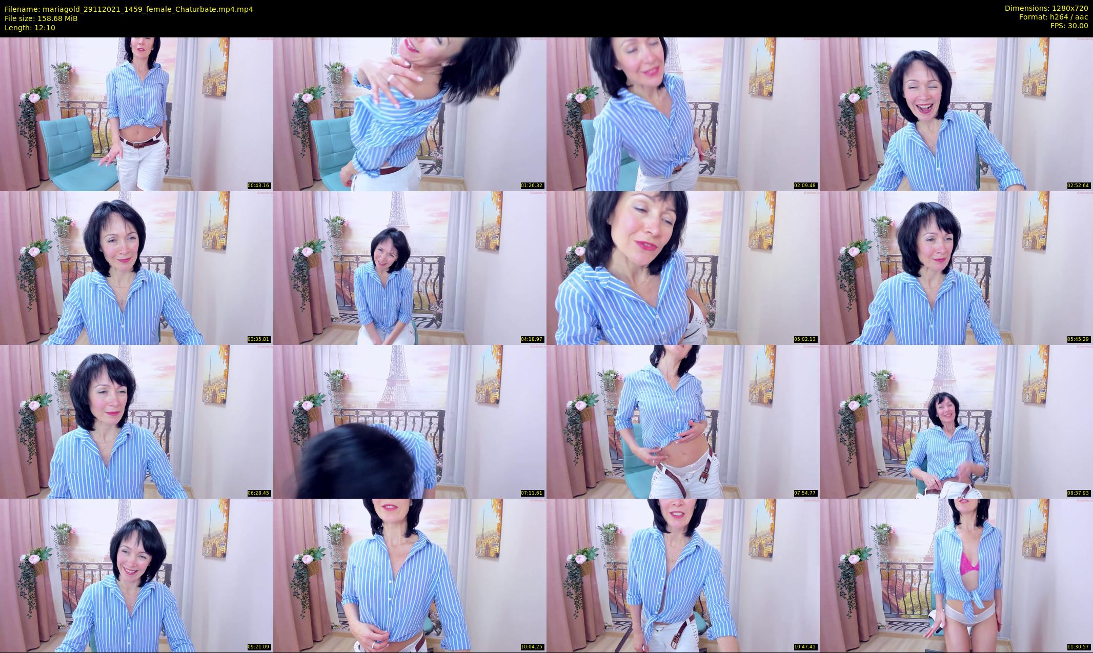 mariagold — 13 minute Chaturbate female cam show recording, 720p, Nov 29, 2021