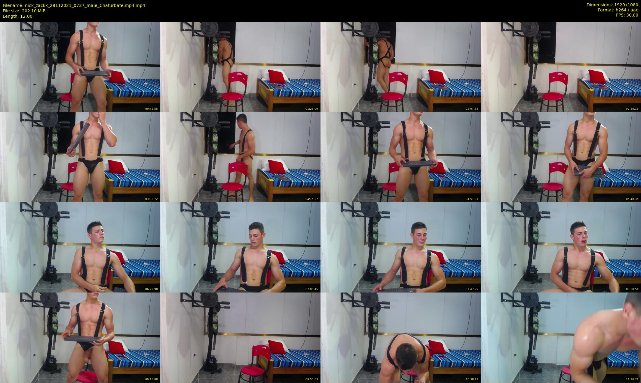 nick_zackk — 12 minute Chaturbate male cam show recording, 1080p, Nov 29, 2021