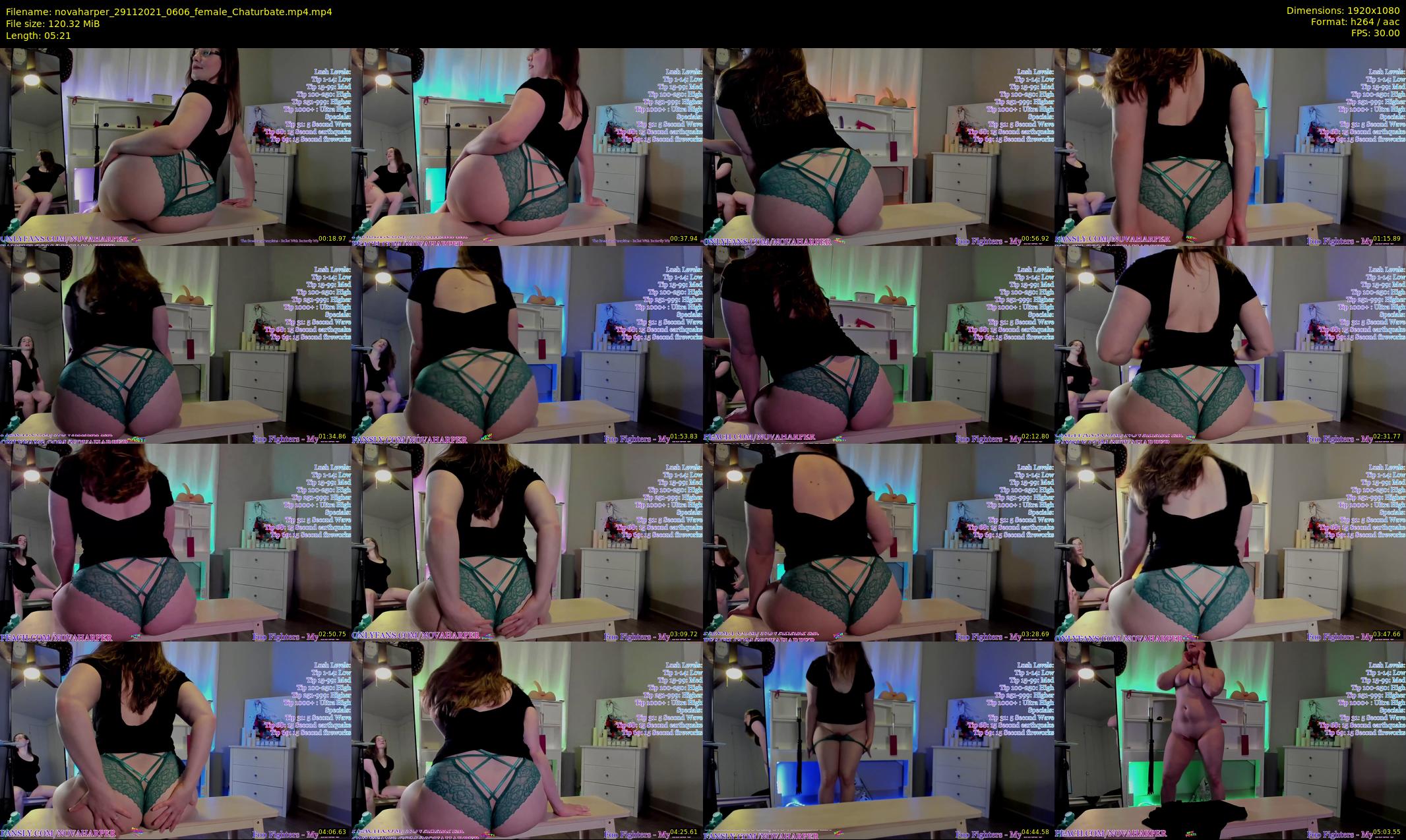 novaharper — 6 minute Chaturbate female cam show recording, 1080p, Nov 29, 2021