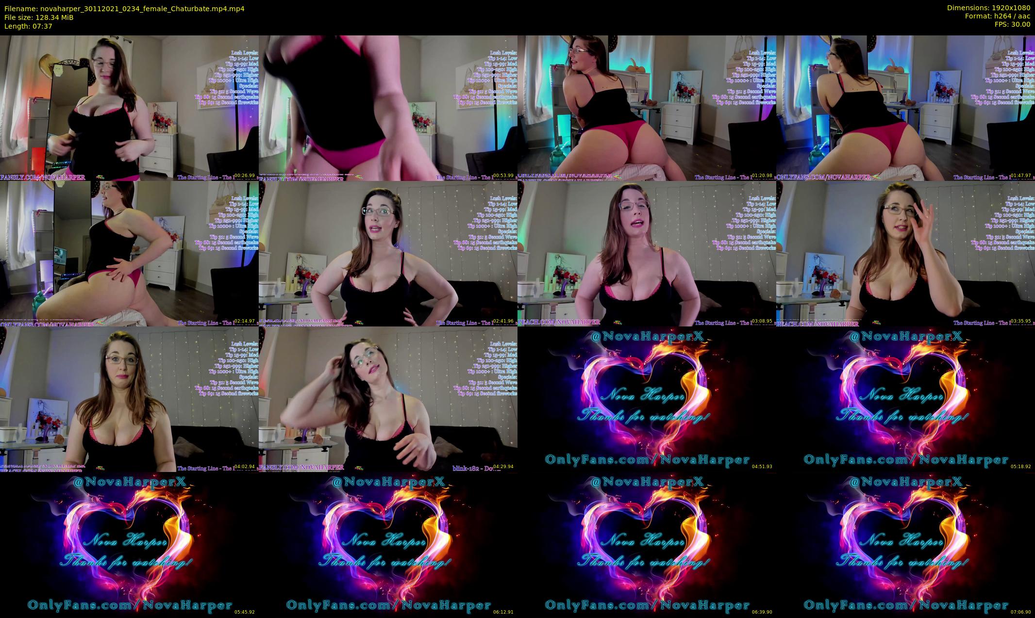 novaharper — 8 minute Chaturbate female cam show recording, 1080p, Nov 30, 2021