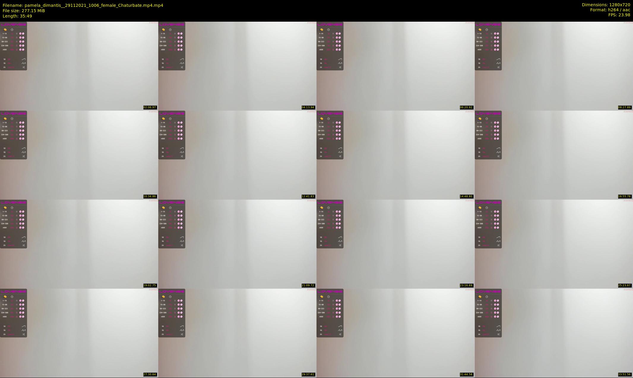 pamela_dimantis_ — 36 minute Chaturbate female cam show recording, 720p, Nov 29, 2021