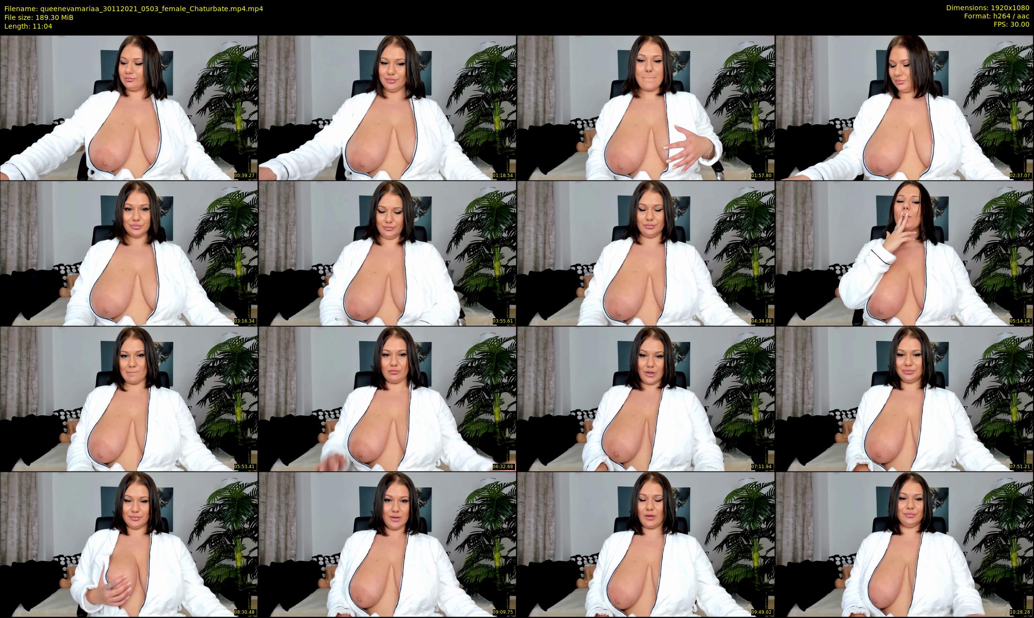 queenevamariaa — 12 minute Chaturbate female cam show recording, 1080p, Nov 30, 2021