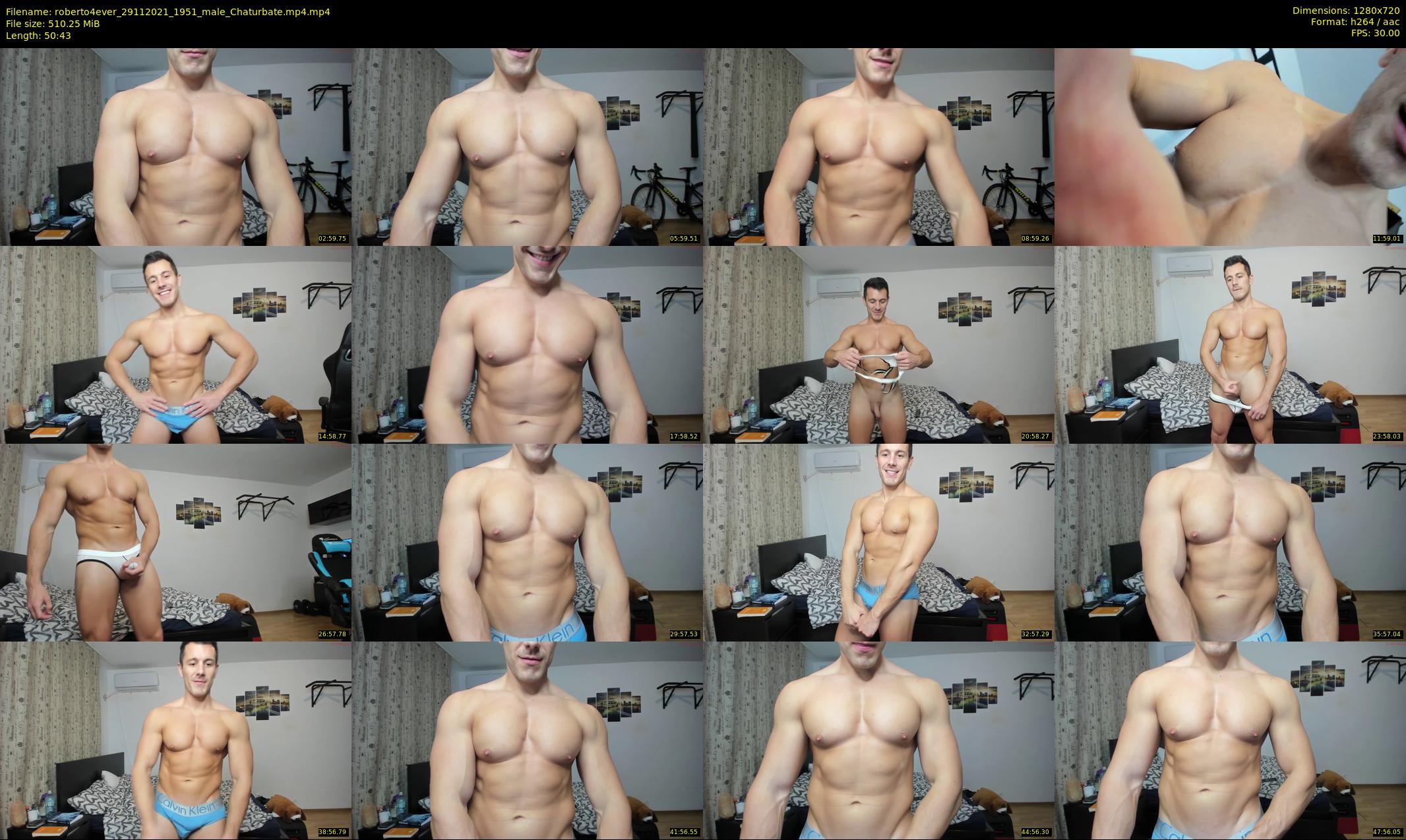 roberto4ever — 51 minute Chaturbate male cam show recording, 720p, Nov 29, 2021