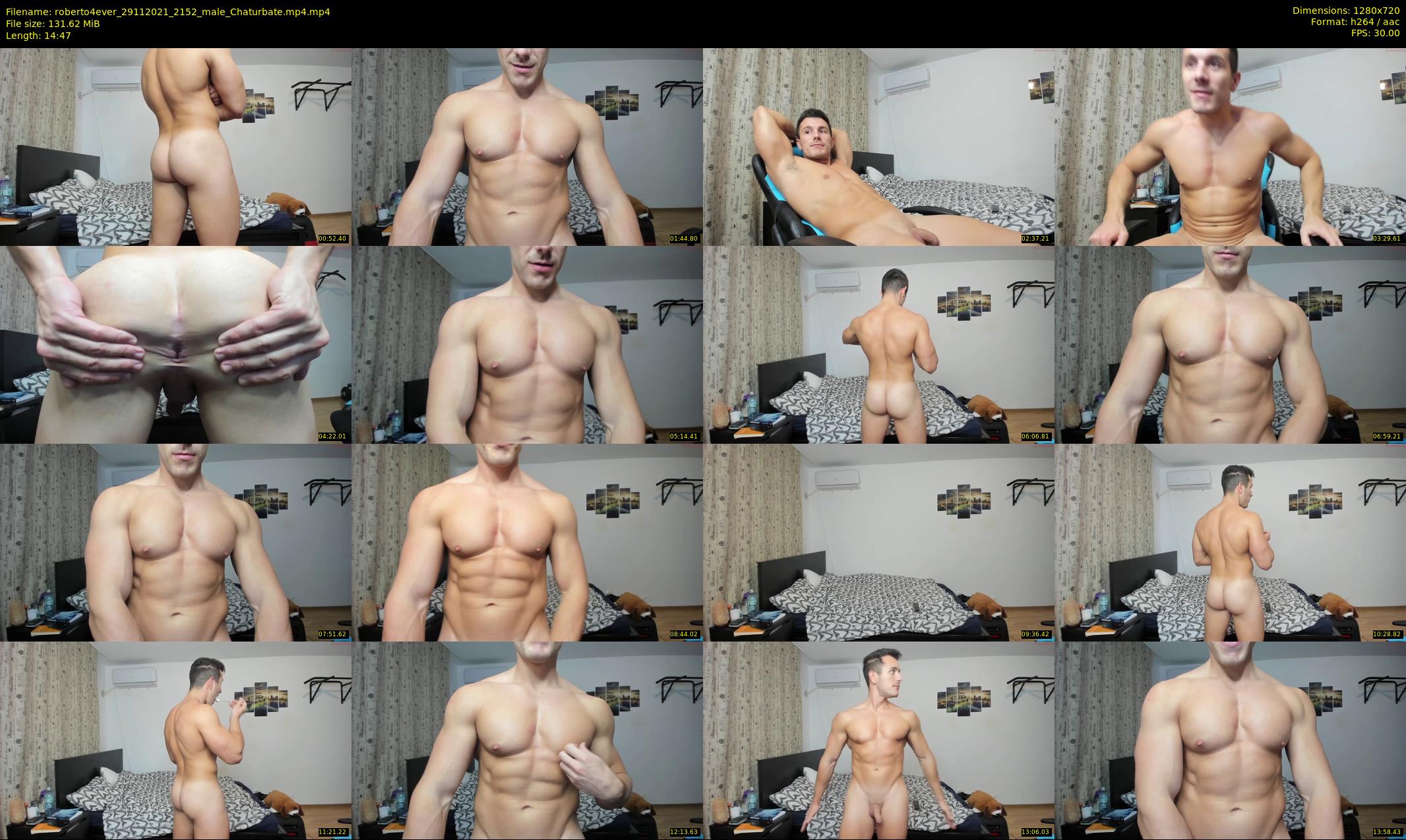 roberto4ever — 15 minute Chaturbate male cam show recording, 720p, Nov 29, 2021