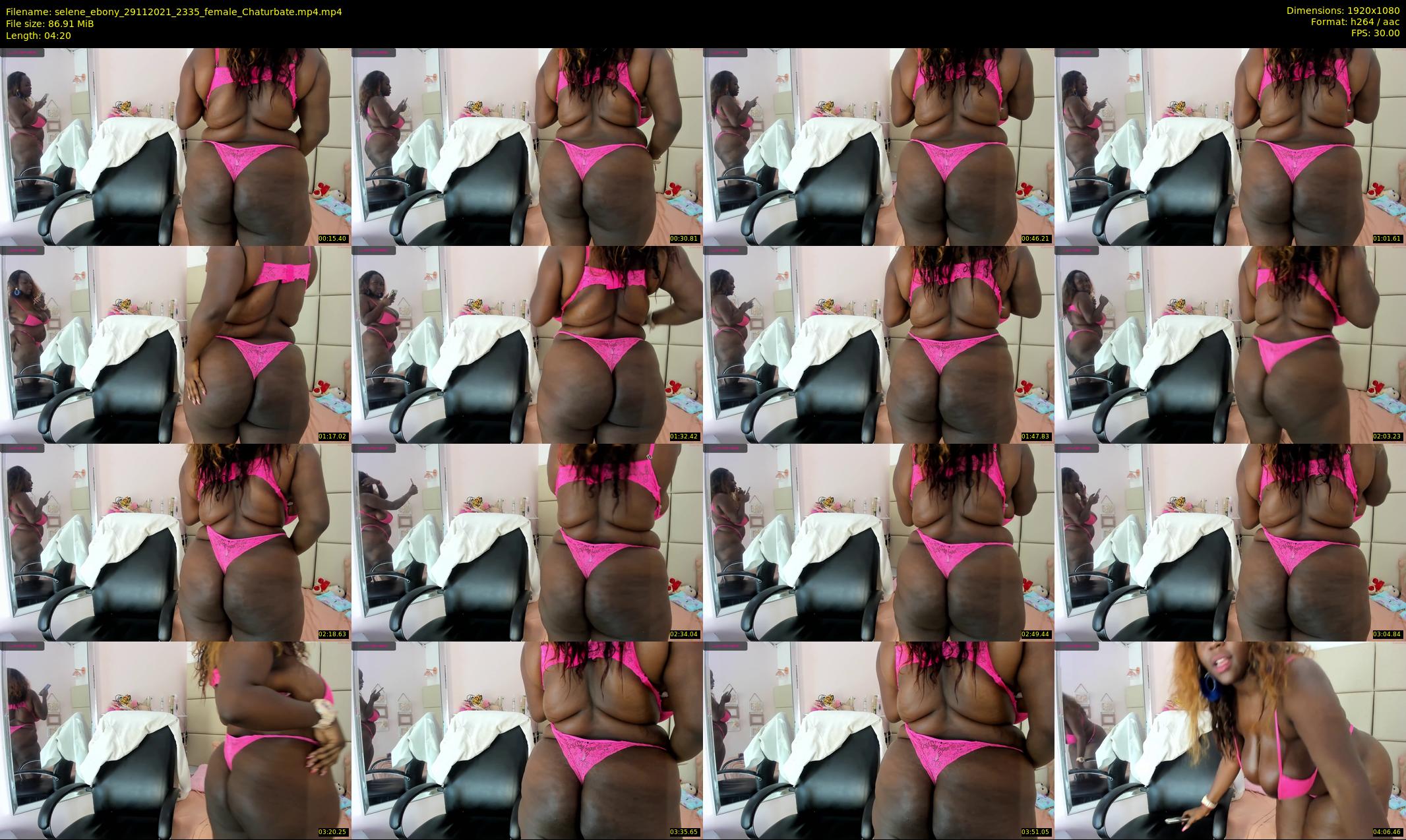 selene_ebony — 5 minute Chaturbate female cam show recording, 1080p, Nov 29, 2021