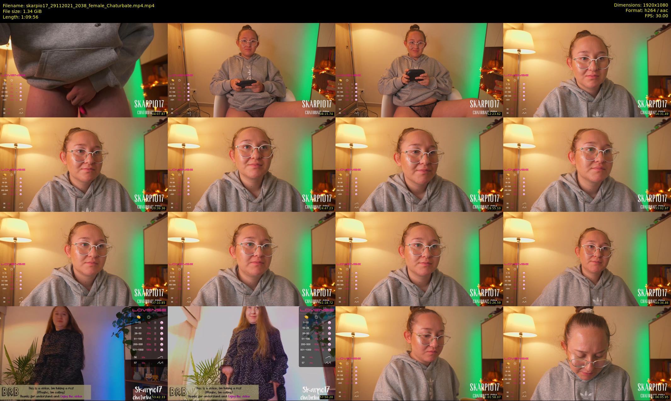 skarpio17 — 70 minute Chaturbate female cam show recording, 1080p, Nov 29, 2021
