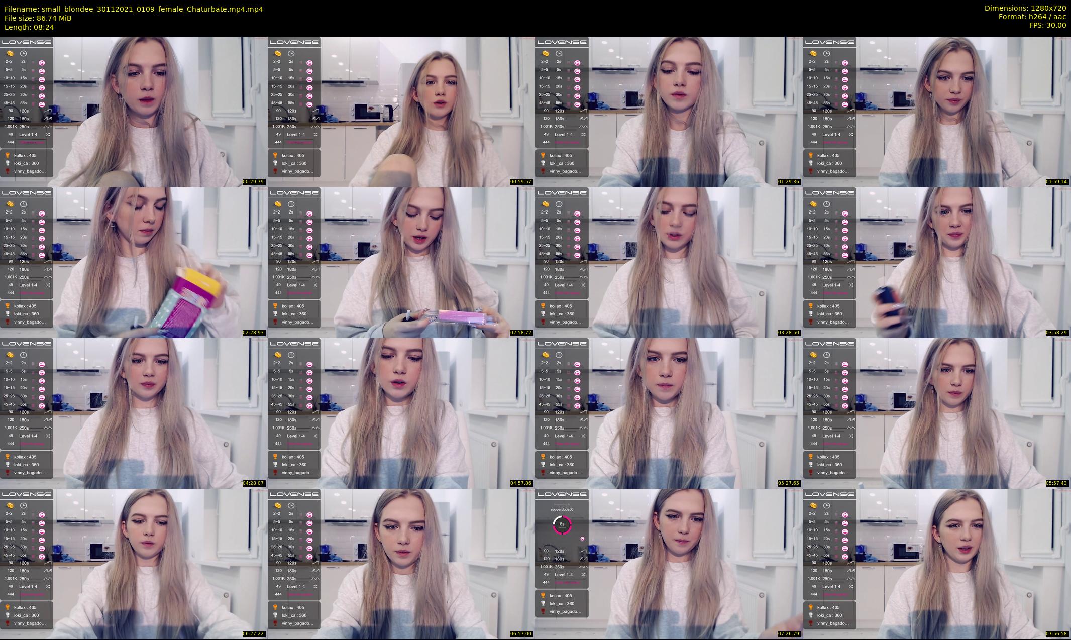 small_blondee — 9 minute Chaturbate female cam show recording, 720p, Nov 30, 2021