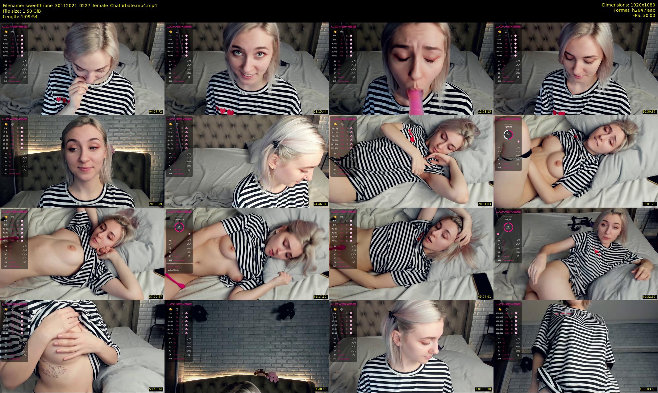 sweetthrone — 70 minute Chaturbate couple cam show recording, 1080p, Nov 30, 2021