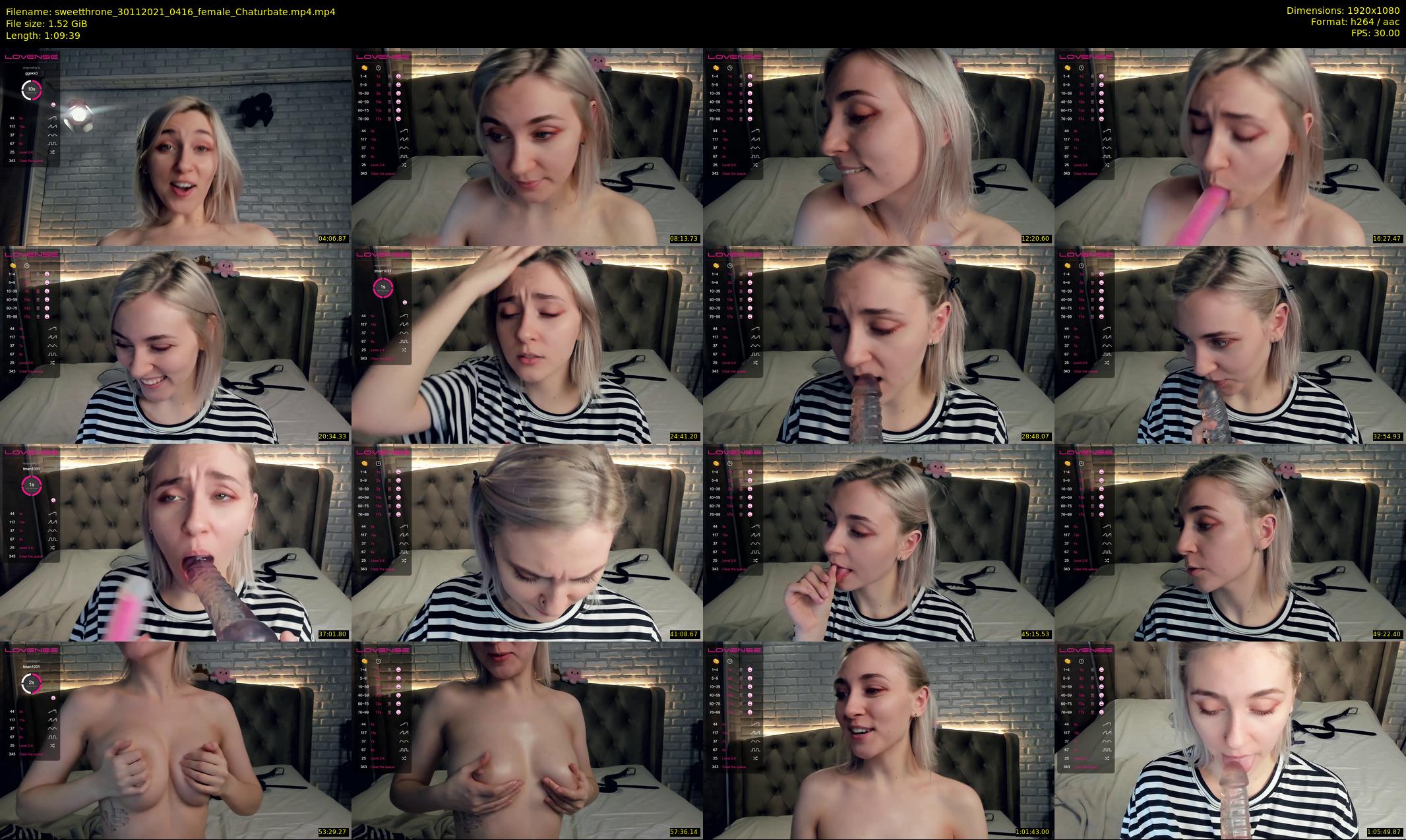 sweetthrone — 70 minute Chaturbate couple cam show recording, 1080p, Nov 30, 2021
