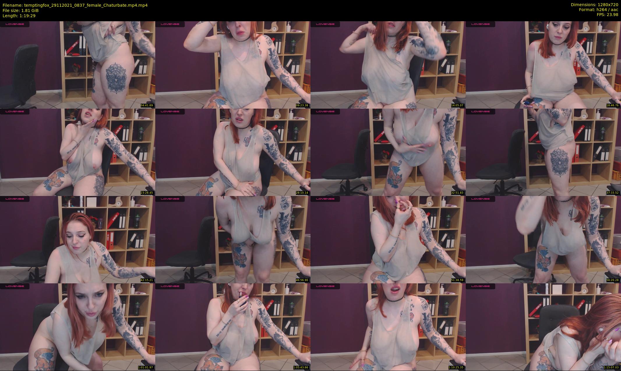temptingfox — 80 minute Chaturbate female cam show recording, 720p, Nov 29, 2021