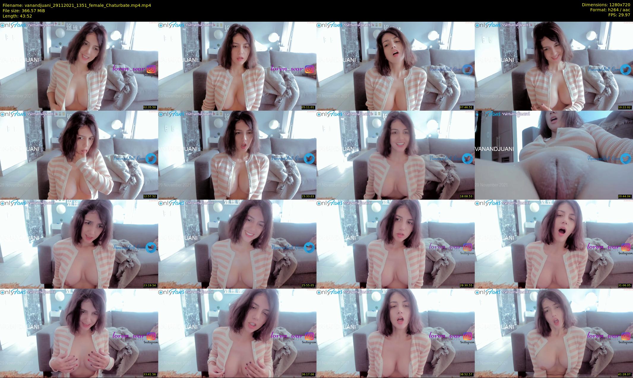 vanandjuani — 44 minute Chaturbate female cam show recording, 720p, Nov 29, 2021
