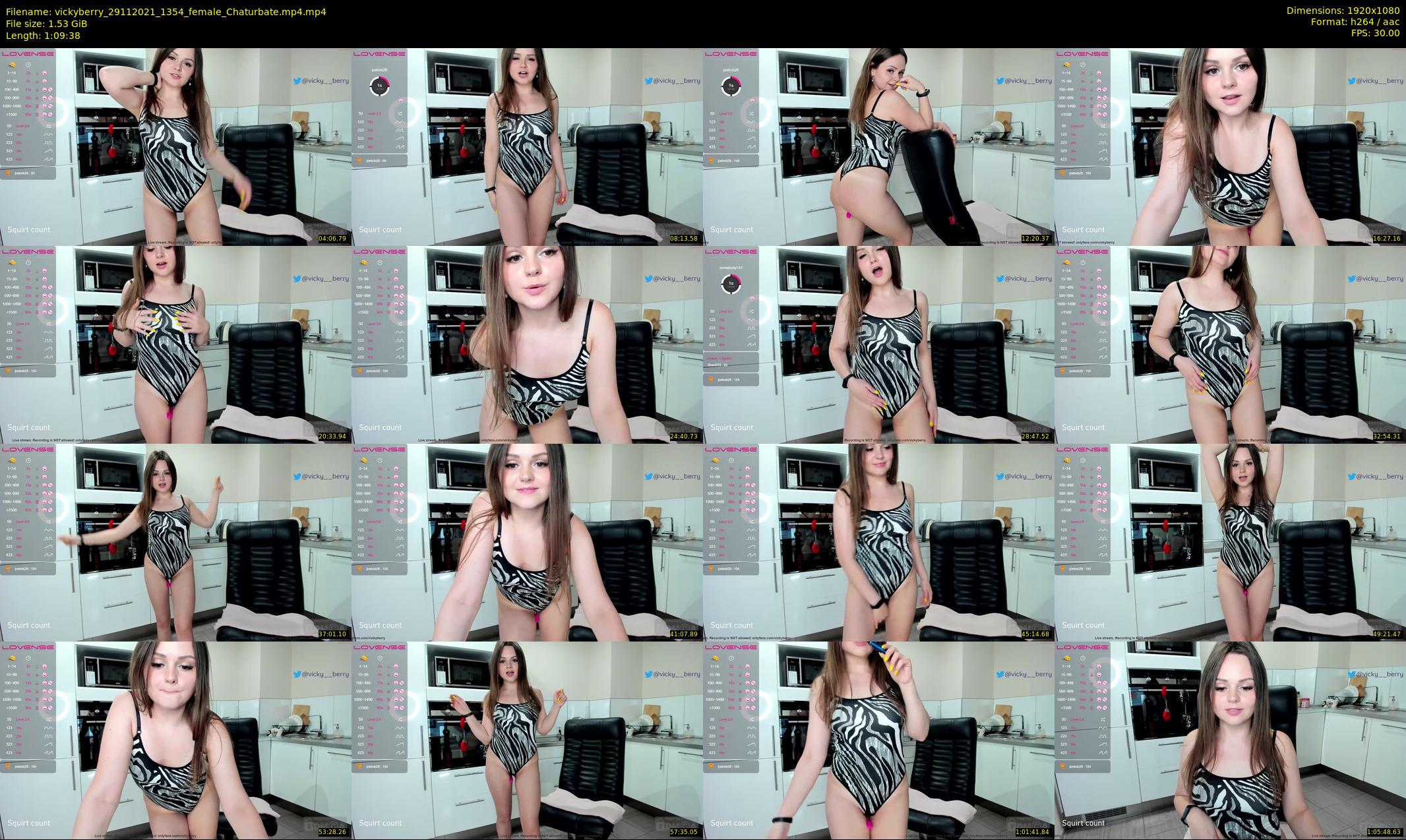 vickyberry — 70 minute Chaturbate female cam show recording, 1080p, Nov 29, 2021