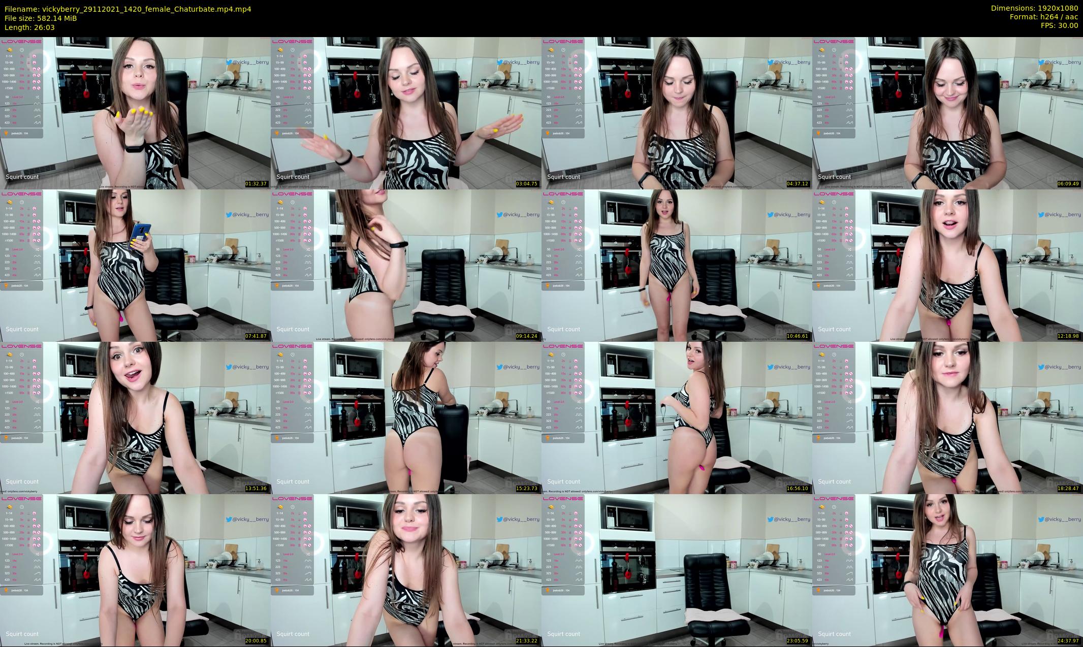vickyberry — 27 minute Chaturbate female cam show recording, 1080p, Nov 29, 2021