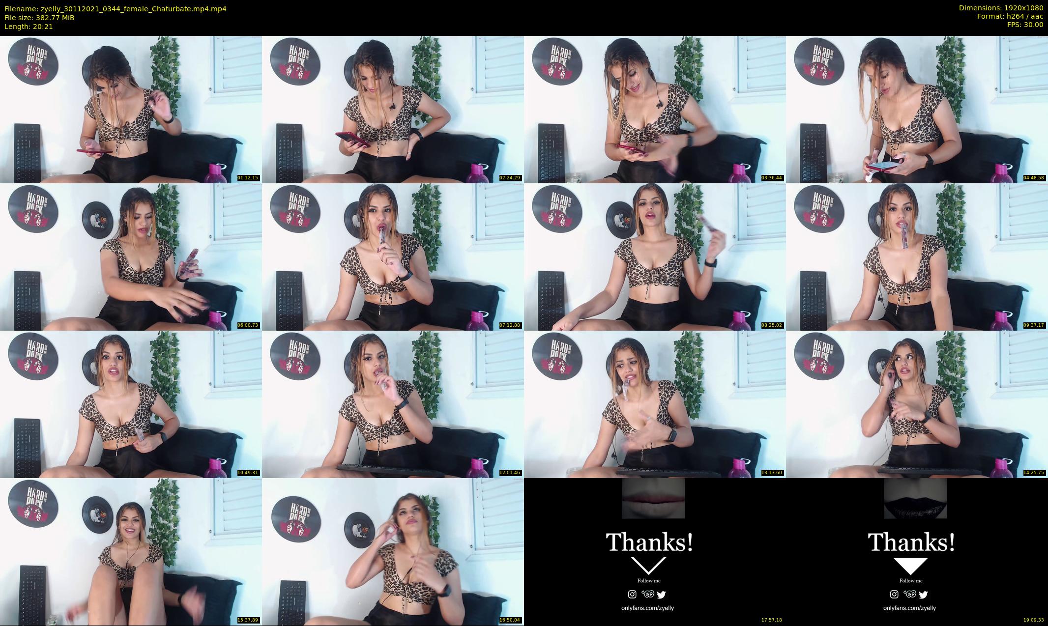 zyelly — 21 minute Chaturbate female cam show recording, 1080p, Nov 30, 2021