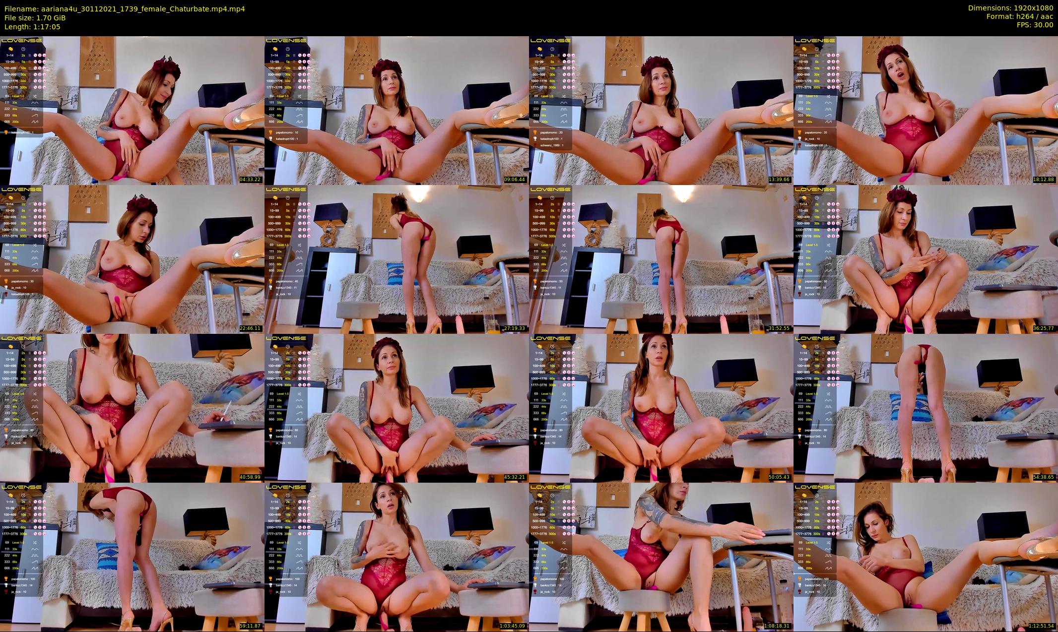 aariana4u — 78 minute Chaturbate female cam show recording, 1080p, Nov 30, 2021