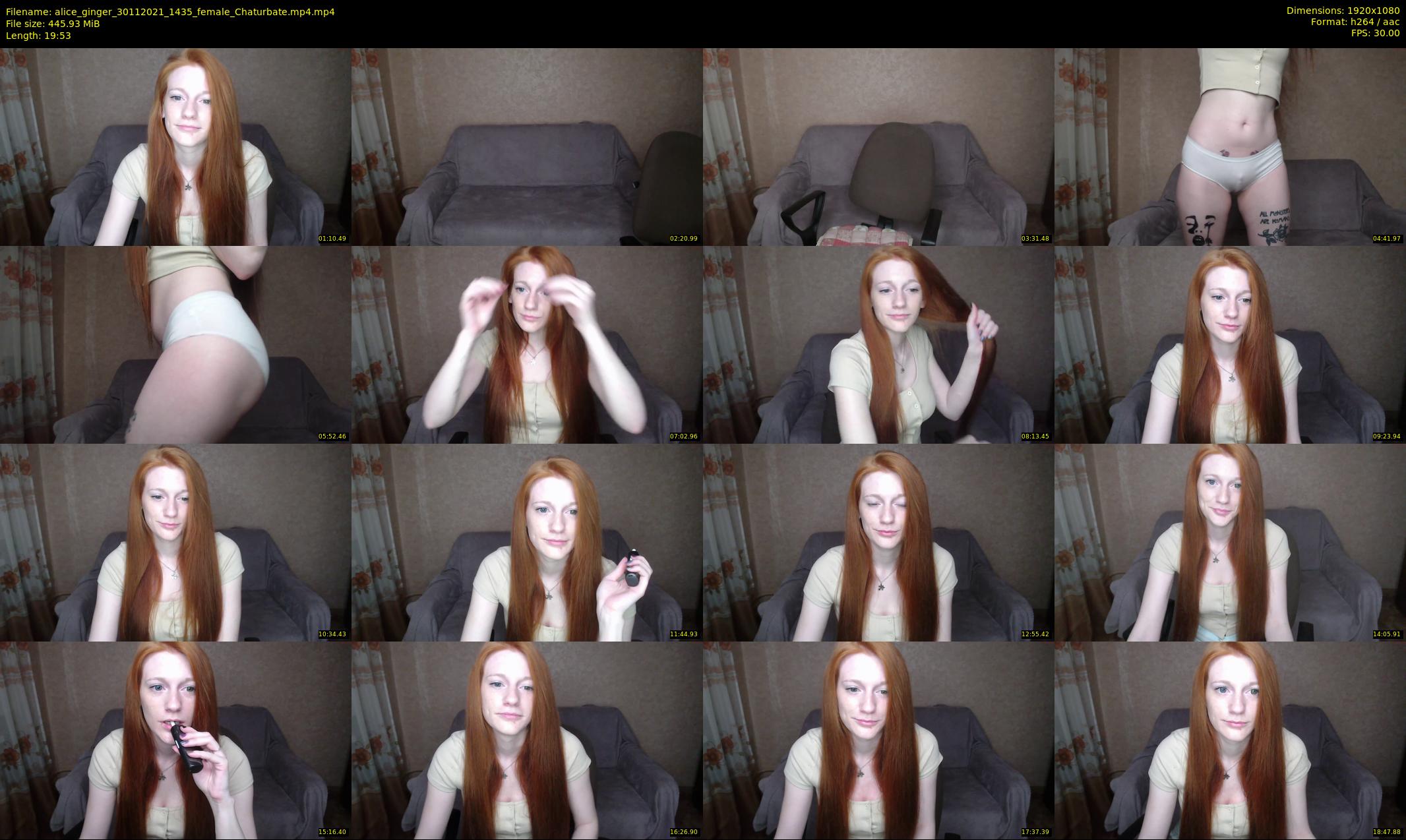 alice_ginger — 20 minute Chaturbate female cam show recording, 1080p, Nov 30, 2021