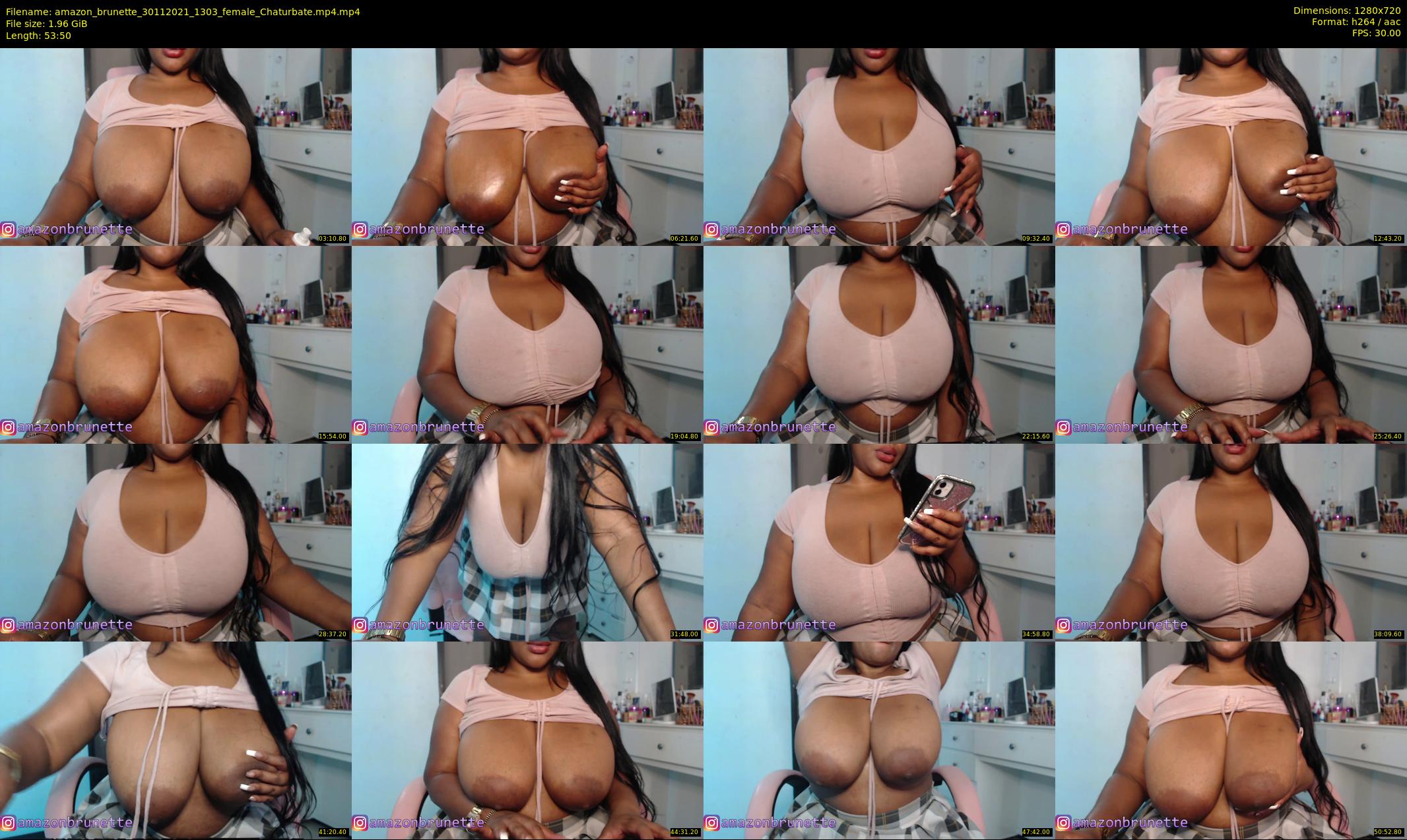 amazon_brunette — 54 minute Chaturbate female cam show recording, 720p, Nov 30, 2021
