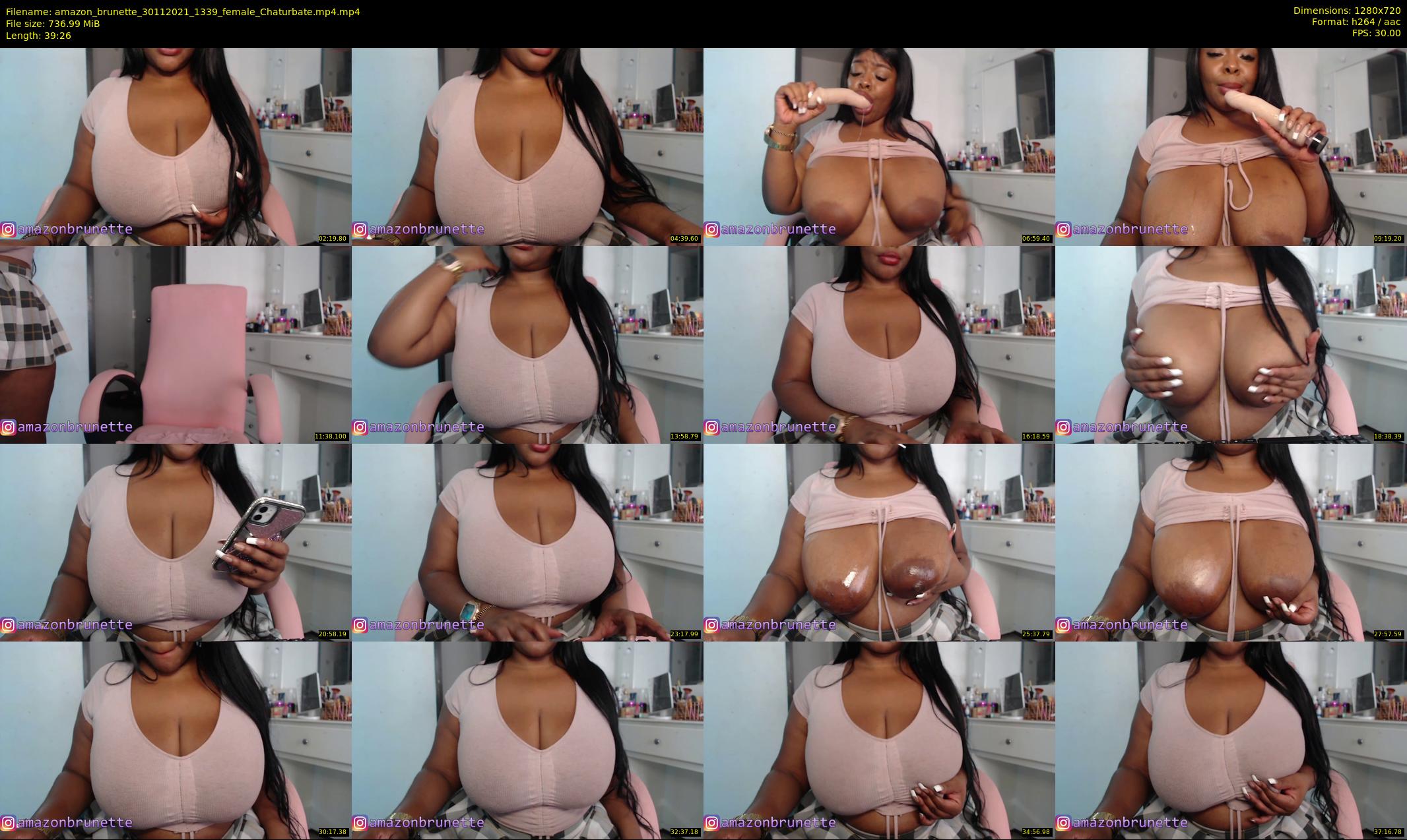 amazon_brunette — 40 minute Chaturbate female cam show recording, 720p, Nov 30, 2021
