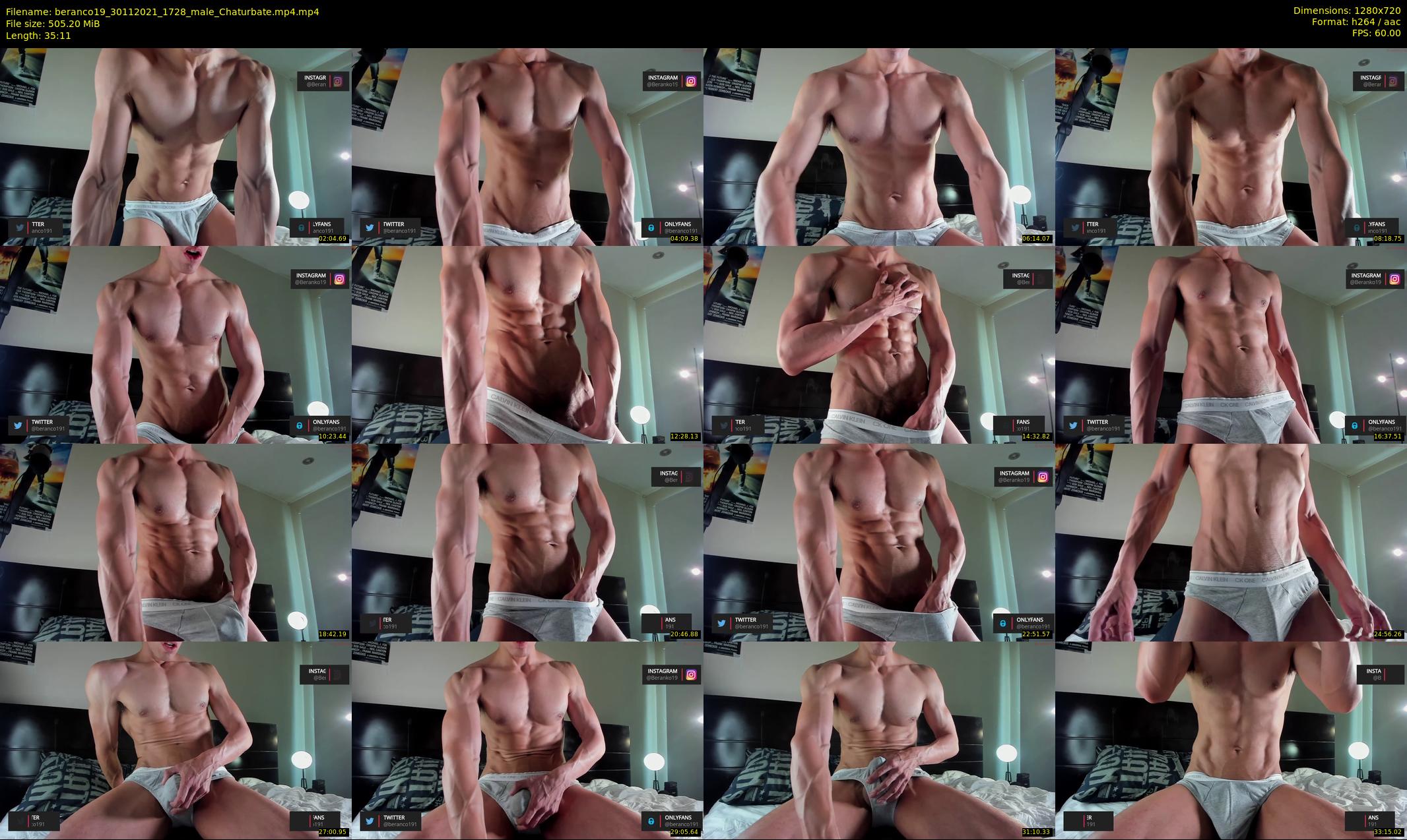 beranco19 — 36 minute Chaturbate male cam show recording, 720p, Nov 30, 2021