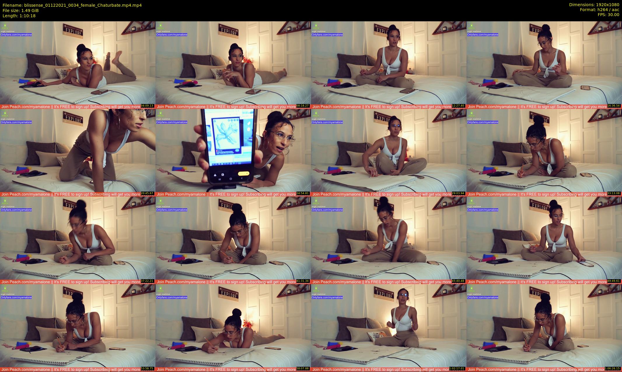 blissense — 71 minute Chaturbate female cam show recording, 1080p, Dec 1, 2021