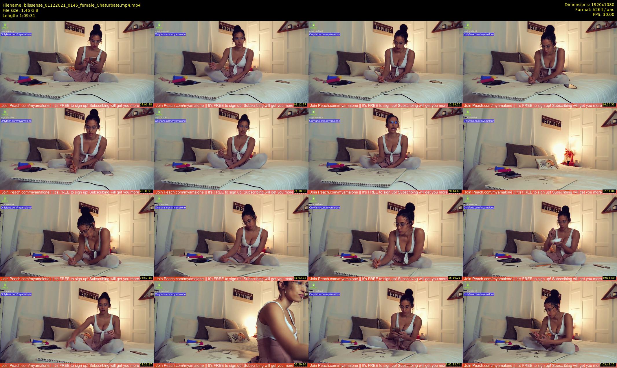 blissense — 70 minute Chaturbate female cam show recording, 1080p, Dec 1, 2021