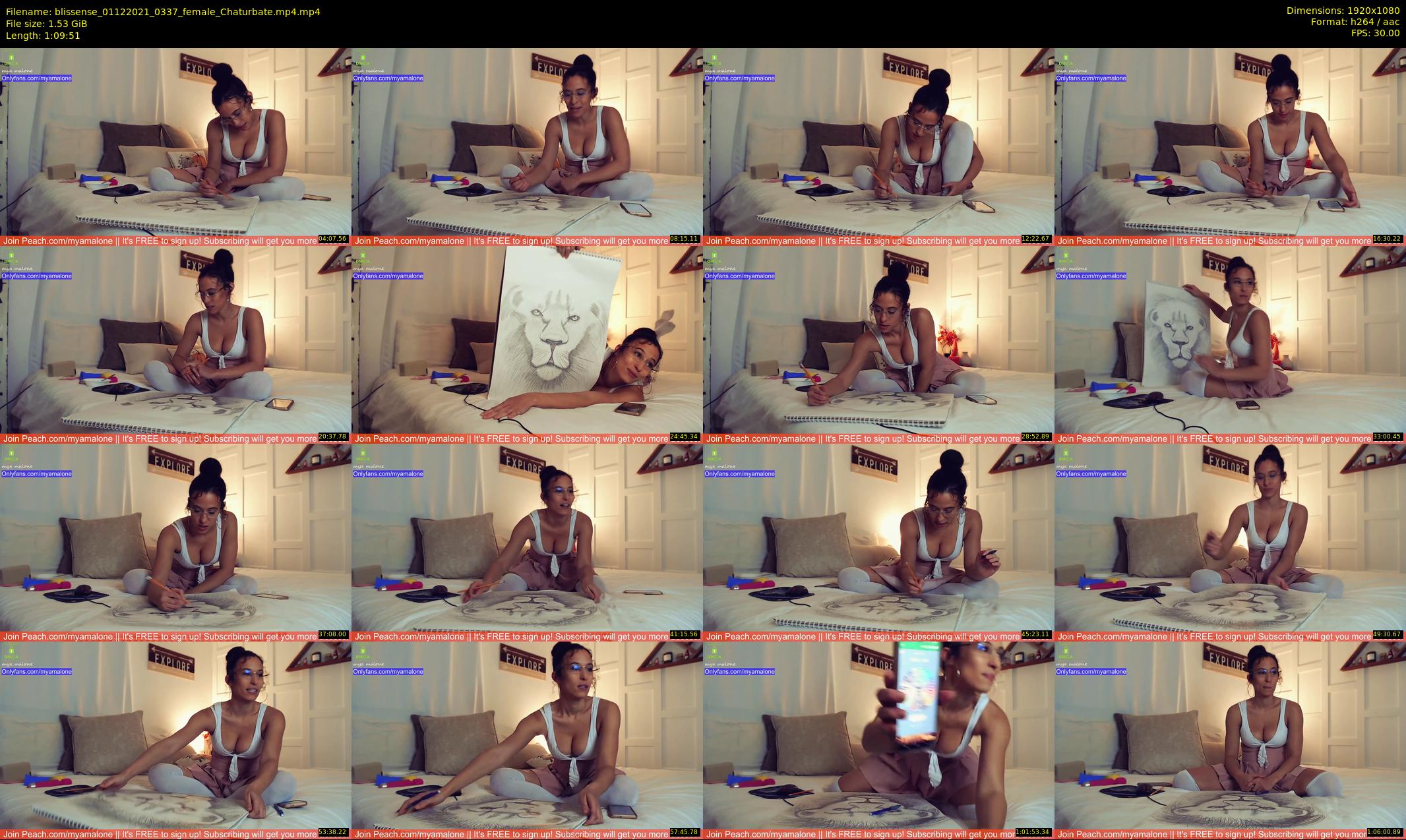 blissense — 70 minute Chaturbate female cam show recording, 1080p, Dec 1, 2021