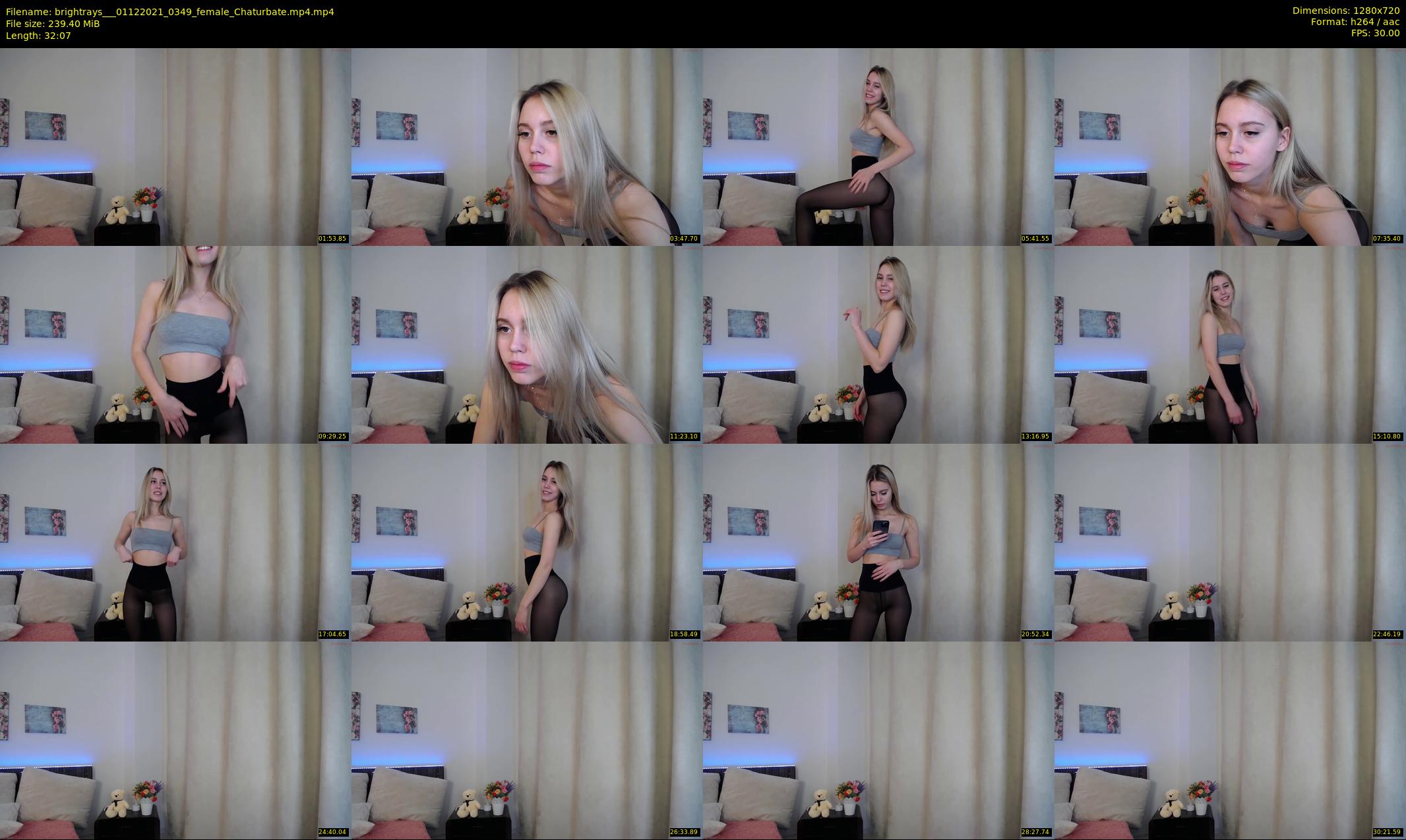 brightrays__ — 33 minute Chaturbate female cam show recording, 720p, Dec 1, 2021