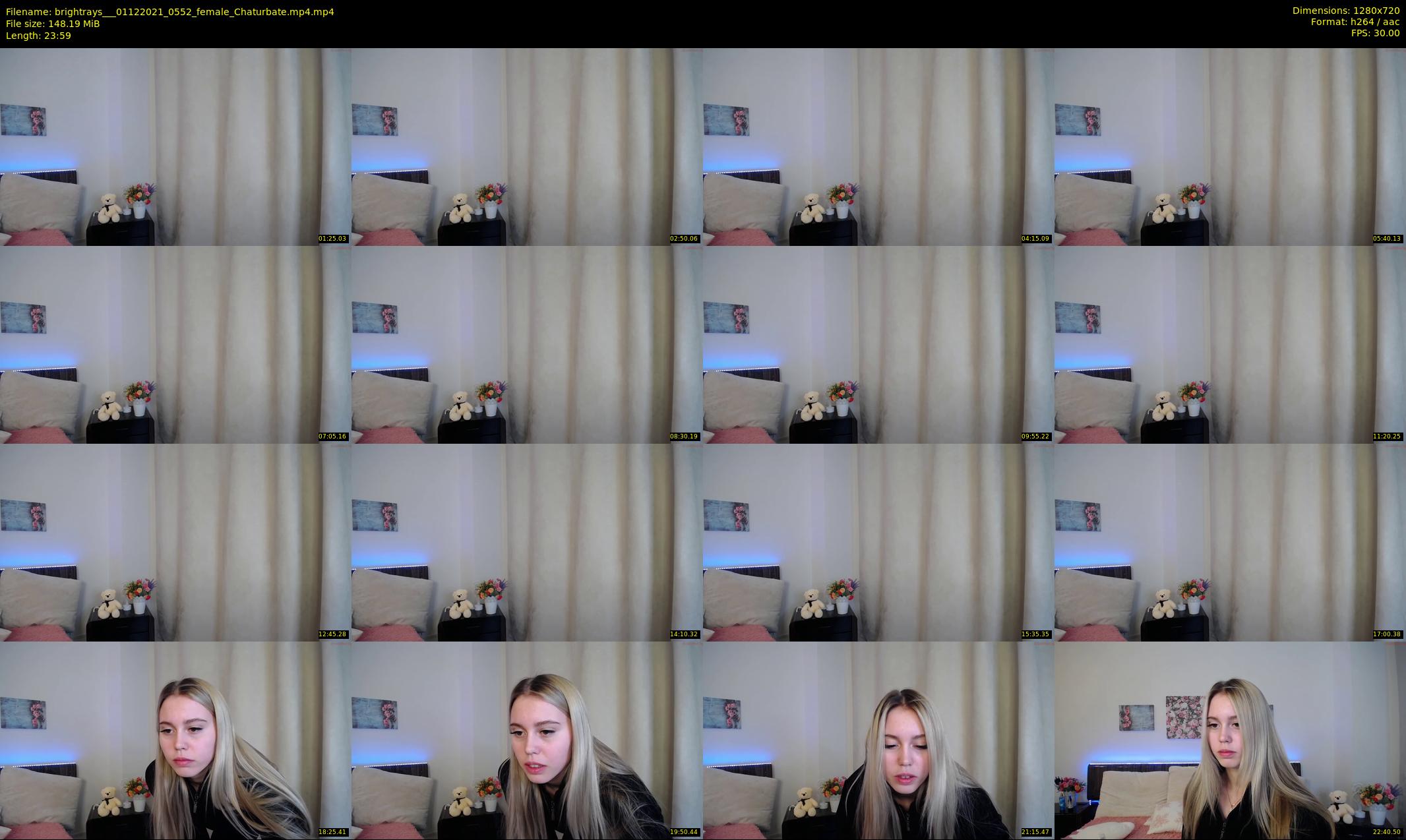 brightrays__ — 24 minute Chaturbate female cam show recording, 720p, Dec 1, 2021