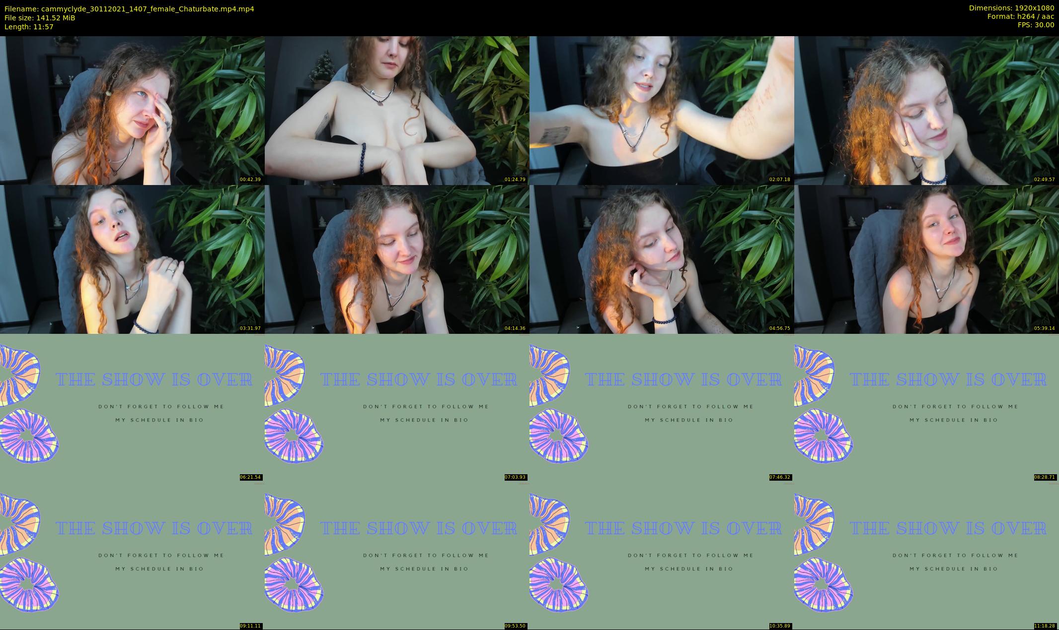 cammyclyde — 12 minute Chaturbate female cam show recording, 1080p, Nov 30, 2021