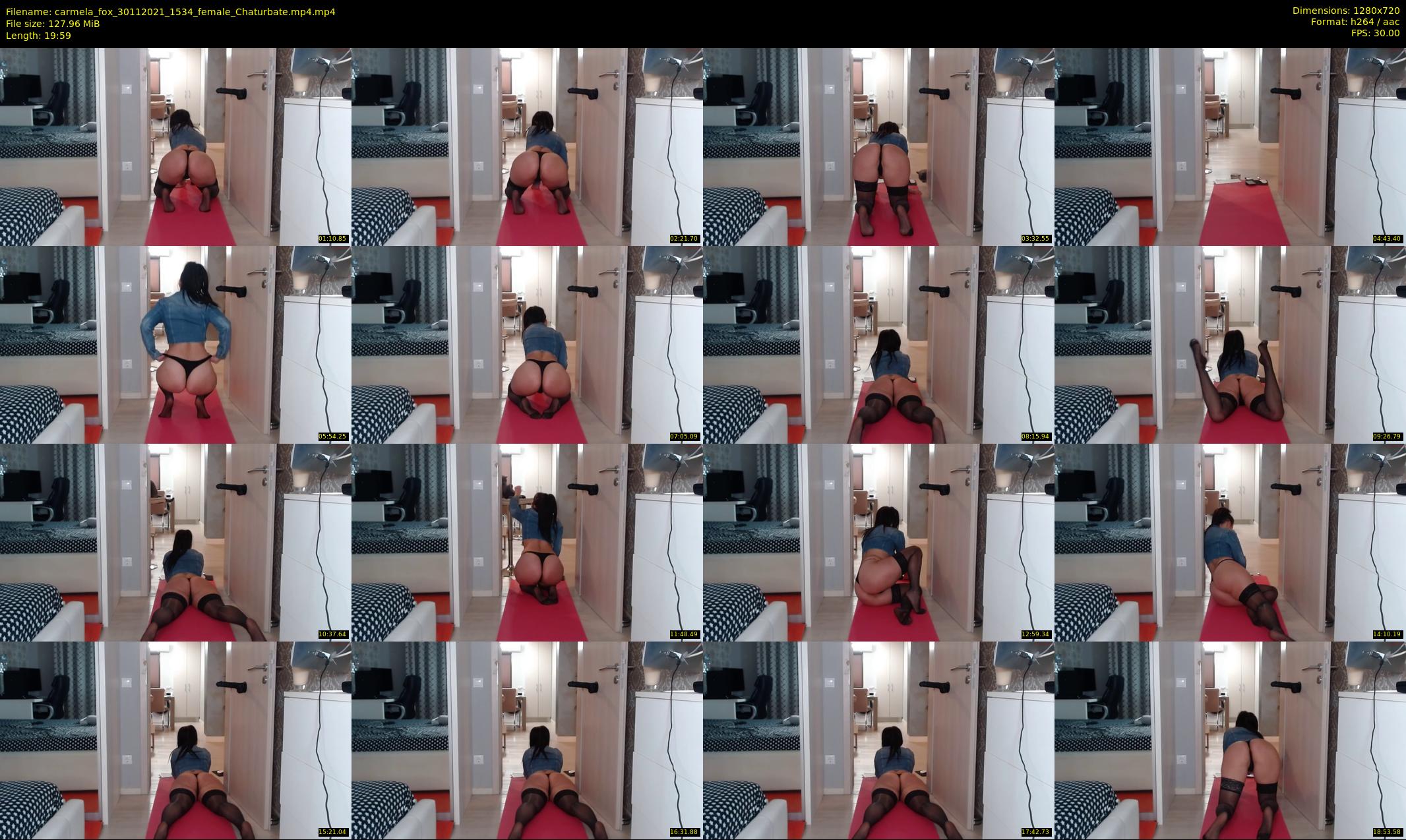 carmela_fox — 20 minute Chaturbate female cam show recording, 720p, Nov 30, 2021