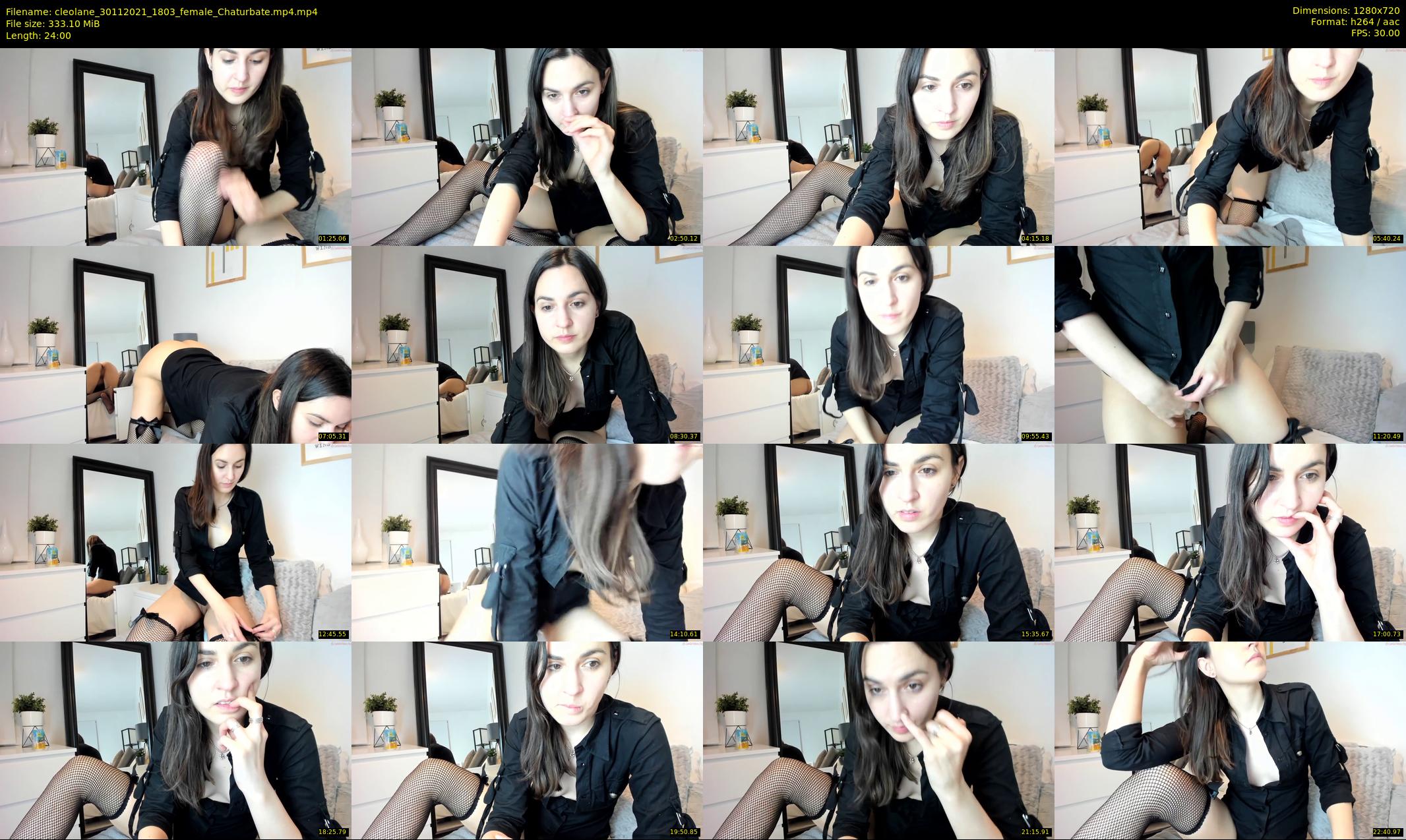 cleolane — 24 minute Chaturbate female cam show recording, 720p, Nov 30, 2021