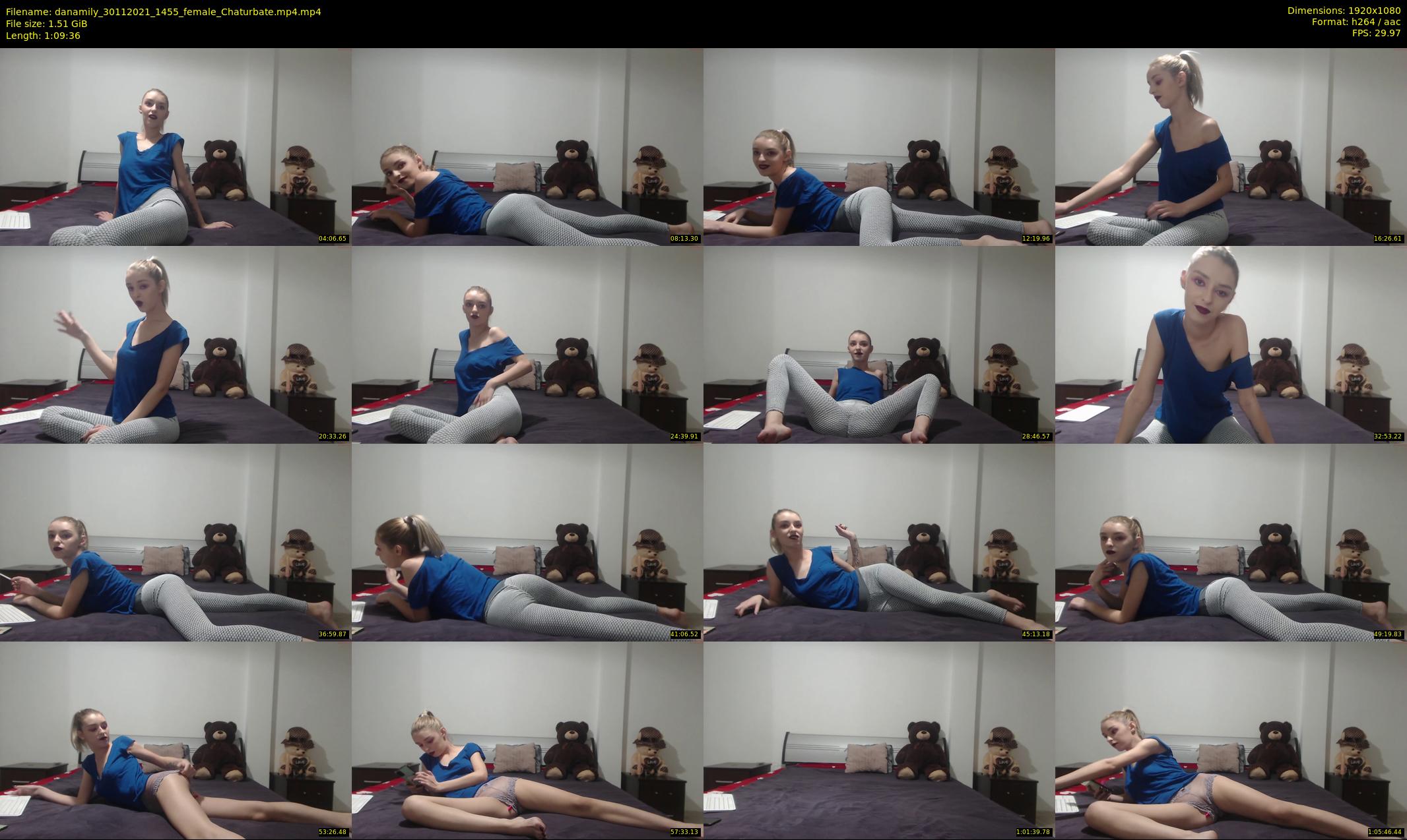 danamily — 70 minute Chaturbate female cam show recording, 1080p, Nov 30, 2021