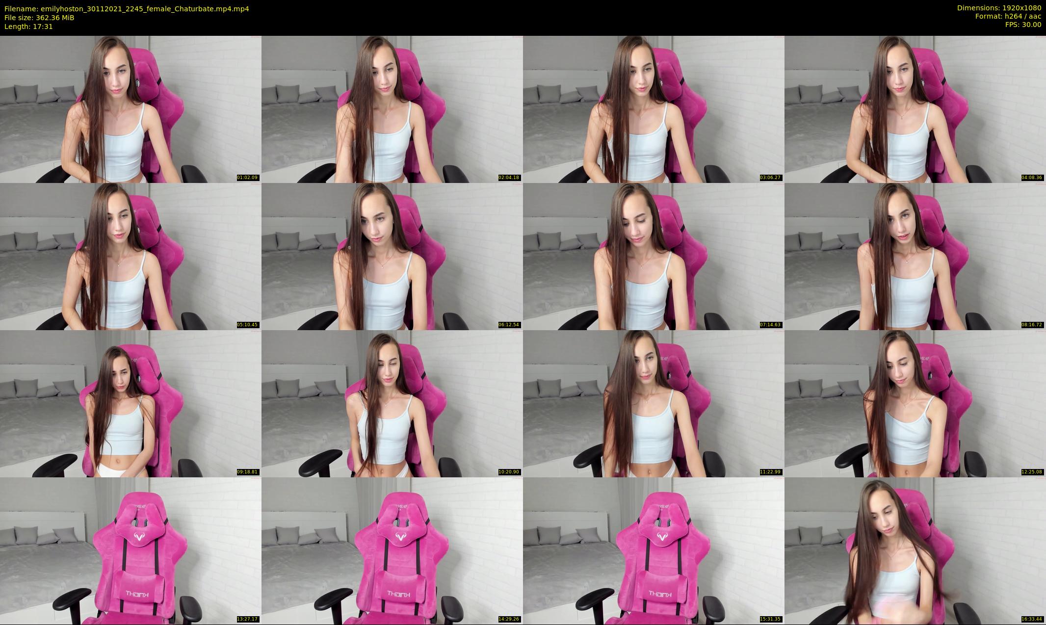 emilyhoston — 18 minute Chaturbate female cam show recording, 1080p, Nov 30, 2021