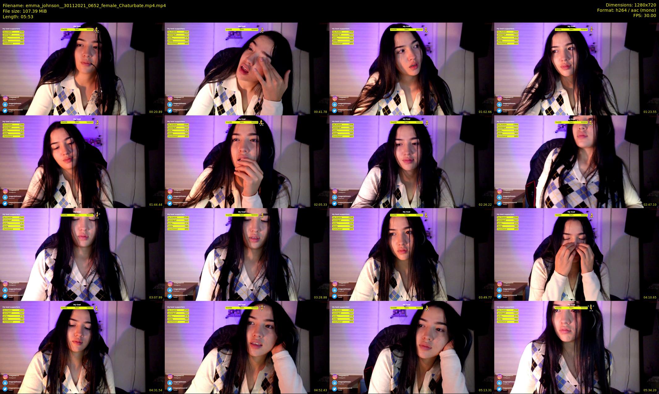 emma_johnson_ — 6 minute Chaturbate female cam show recording, 720p, Nov 30, 2021