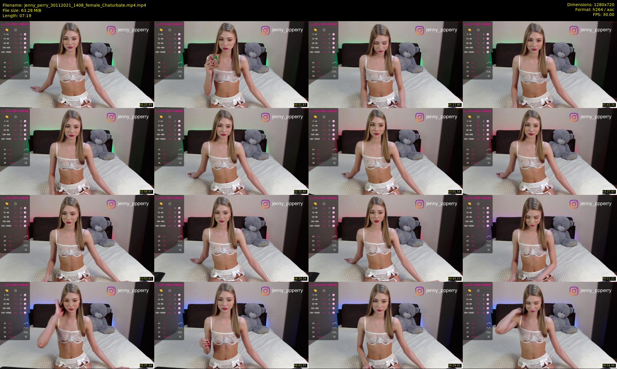 jenny_perry — 8 minute Chaturbate female cam show recording, 720p, Nov 30, 2021