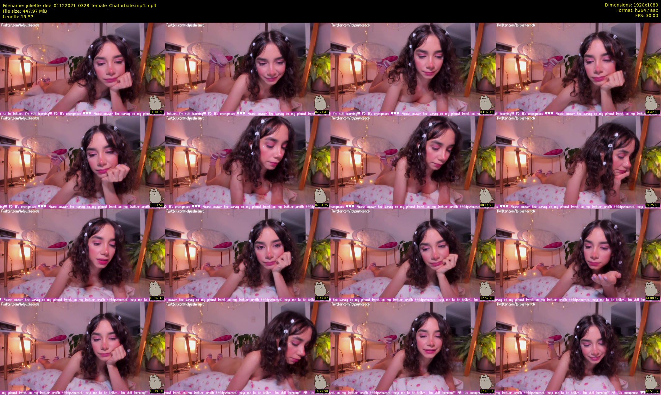 juliette_dee — 20 minute Chaturbate female cam show recording, 1080p, Dec 1, 2021